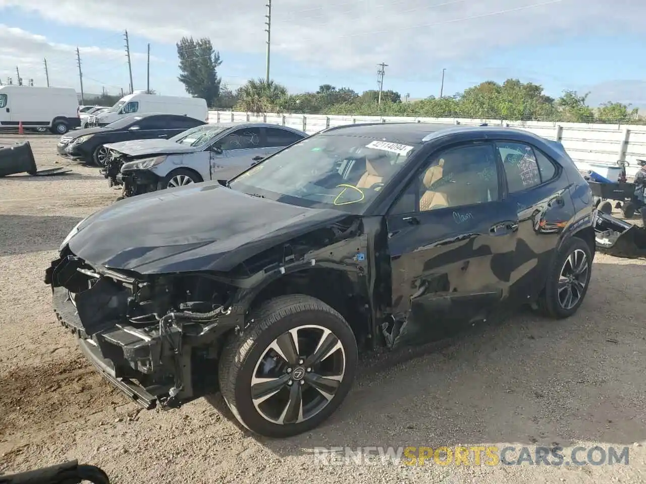 1 Photograph of a damaged car JTHX3JBH9M2037703 LEXUS UX 200 2021