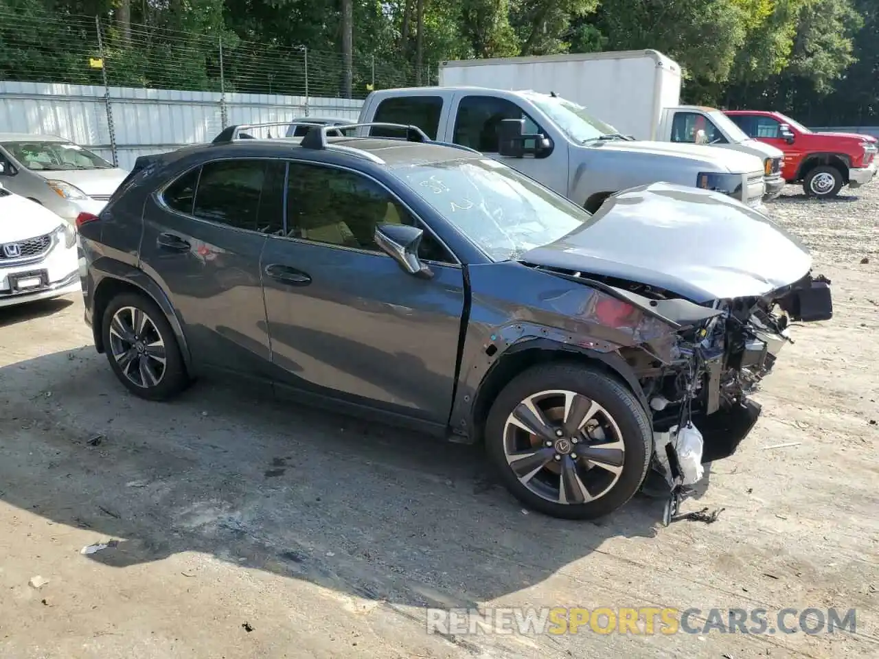 4 Фотография поврежденного автомобиля JTHP3JBH3N2047063 LEXUS UX 200 BAS 2022