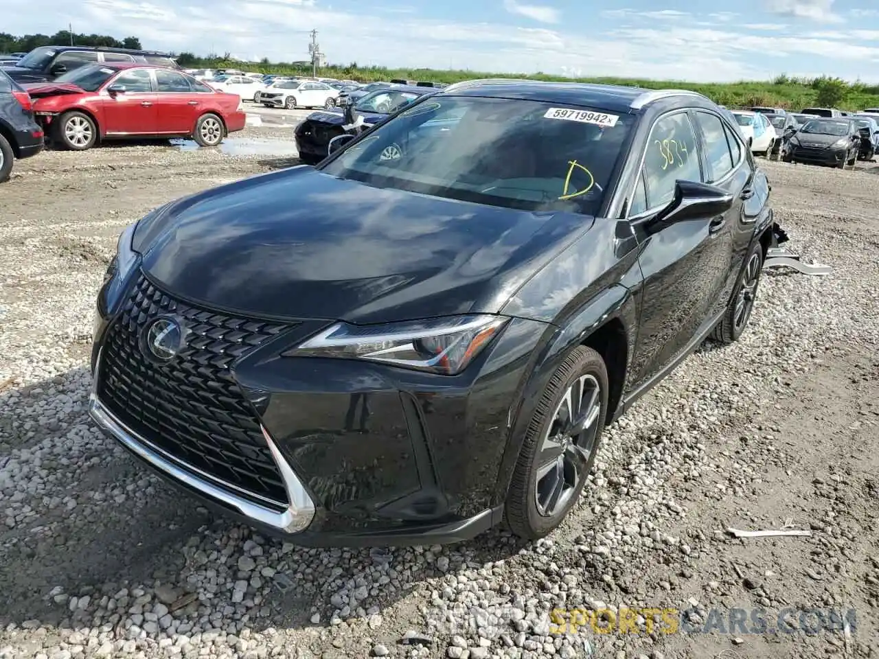 2 Photograph of a damaged car JTHP3JBH4N2051493 LEXUS UX 200 BAS 2022