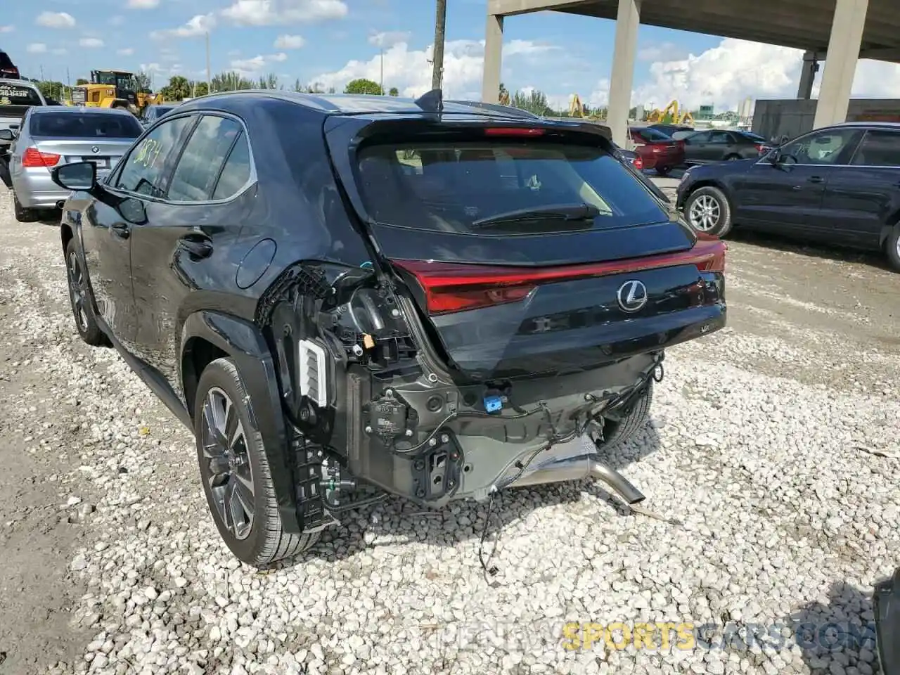 3 Photograph of a damaged car JTHP3JBH4N2051493 LEXUS UX 200 BAS 2022