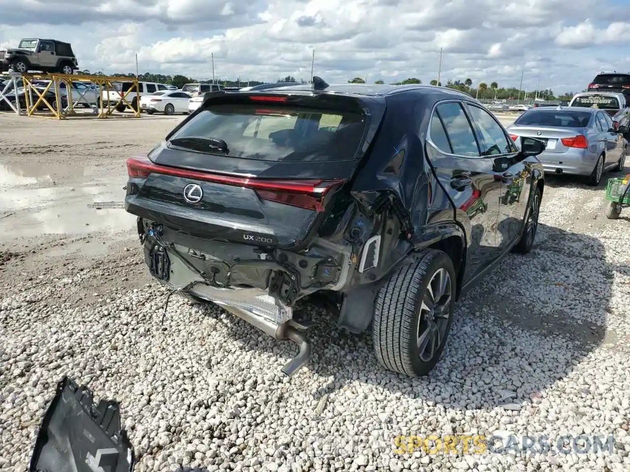 4 Photograph of a damaged car JTHP3JBH4N2051493 LEXUS UX 200 BAS 2022