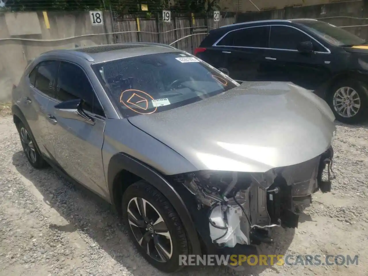 1 Photograph of a damaged car JTHX3JBH0N2046744 LEXUS UX 200 BAS 2022