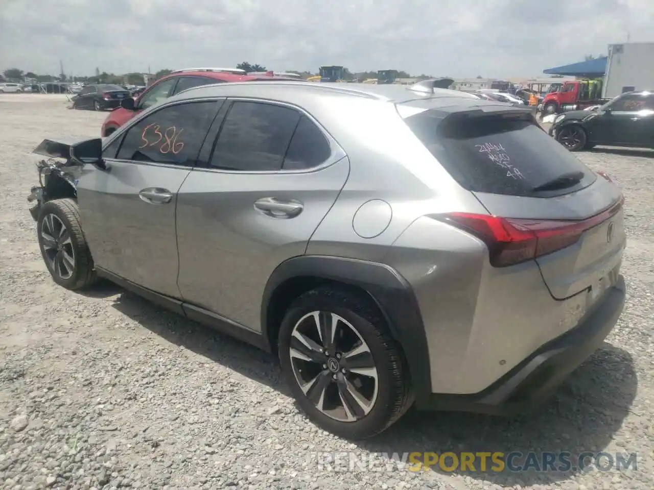 3 Фотография поврежденного автомобиля JTHX3JBH0N2046744 LEXUS UX 200 BAS 2022