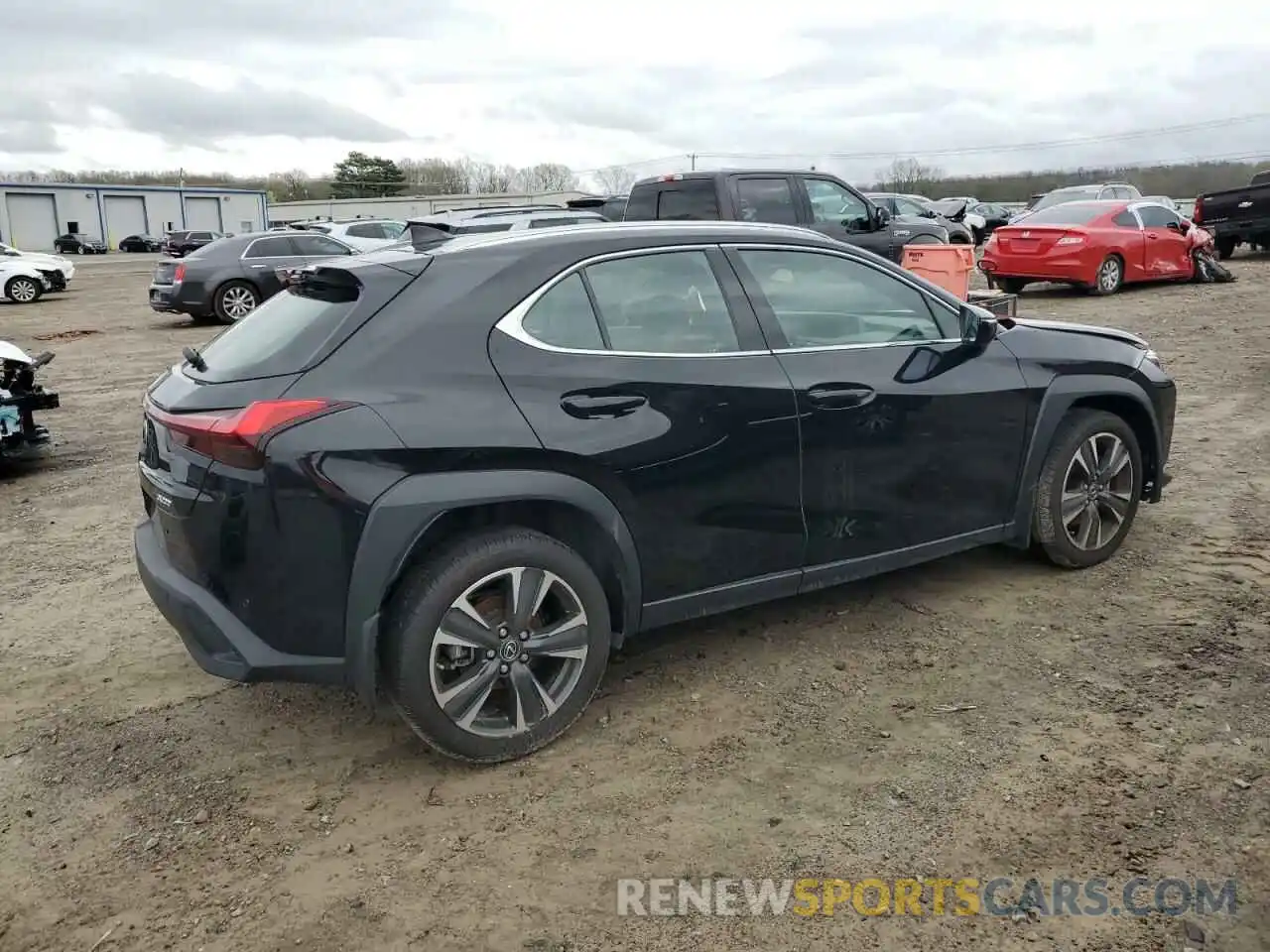 3 Фотография поврежденного автомобиля JTHX3JBH4N2056385 LEXUS UX 200 BAS 2022