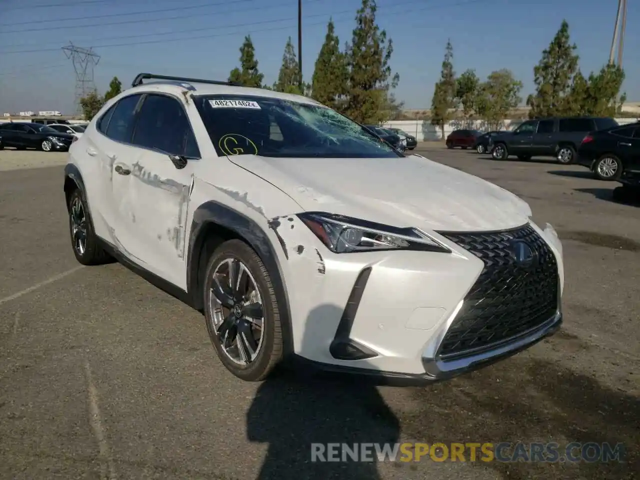 1 Photograph of a damaged car JTHX3JBH6N2046148 LEXUS UX 200 BAS 2022