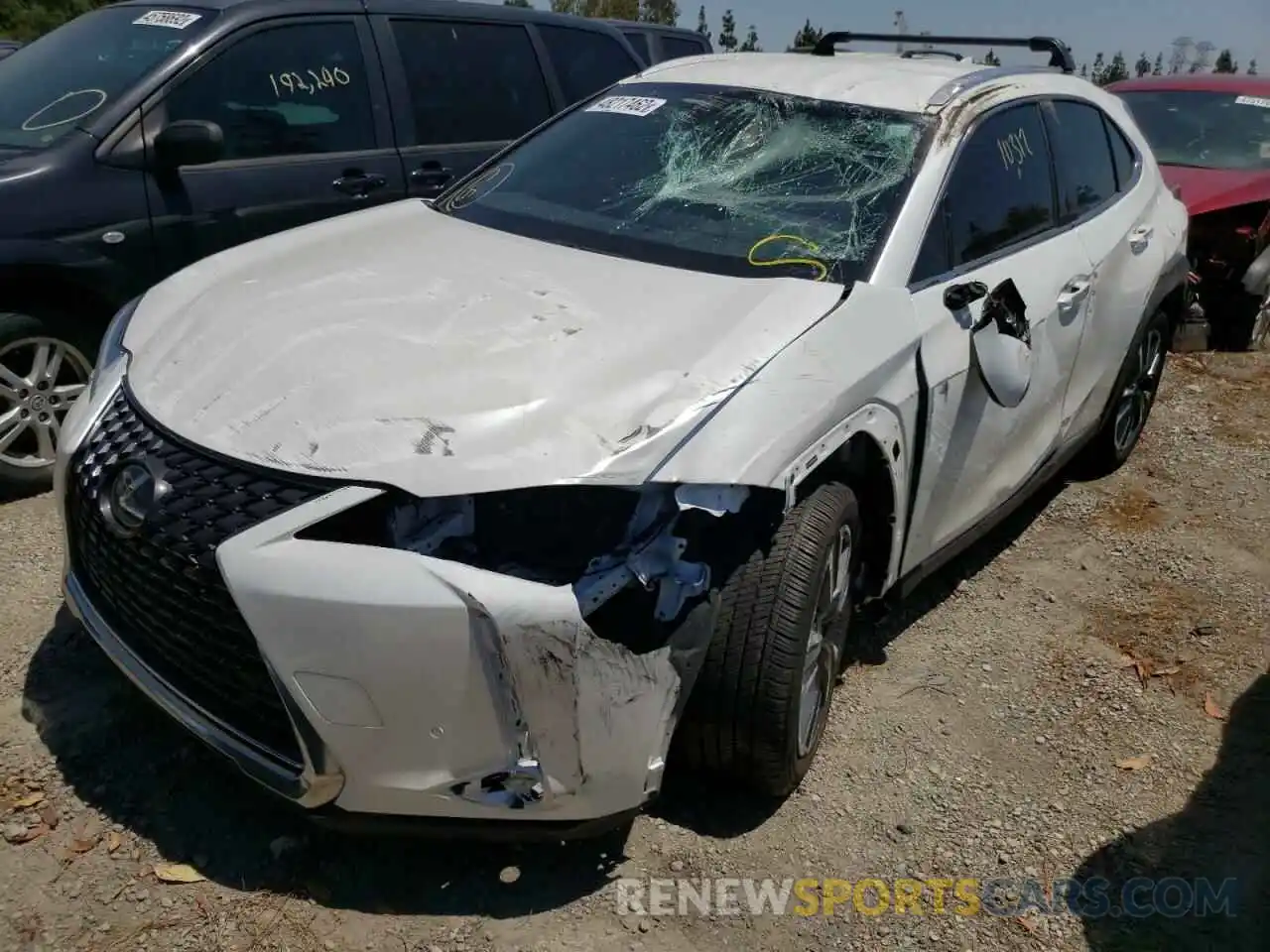 2 Photograph of a damaged car JTHX3JBH6N2046148 LEXUS UX 200 BAS 2022