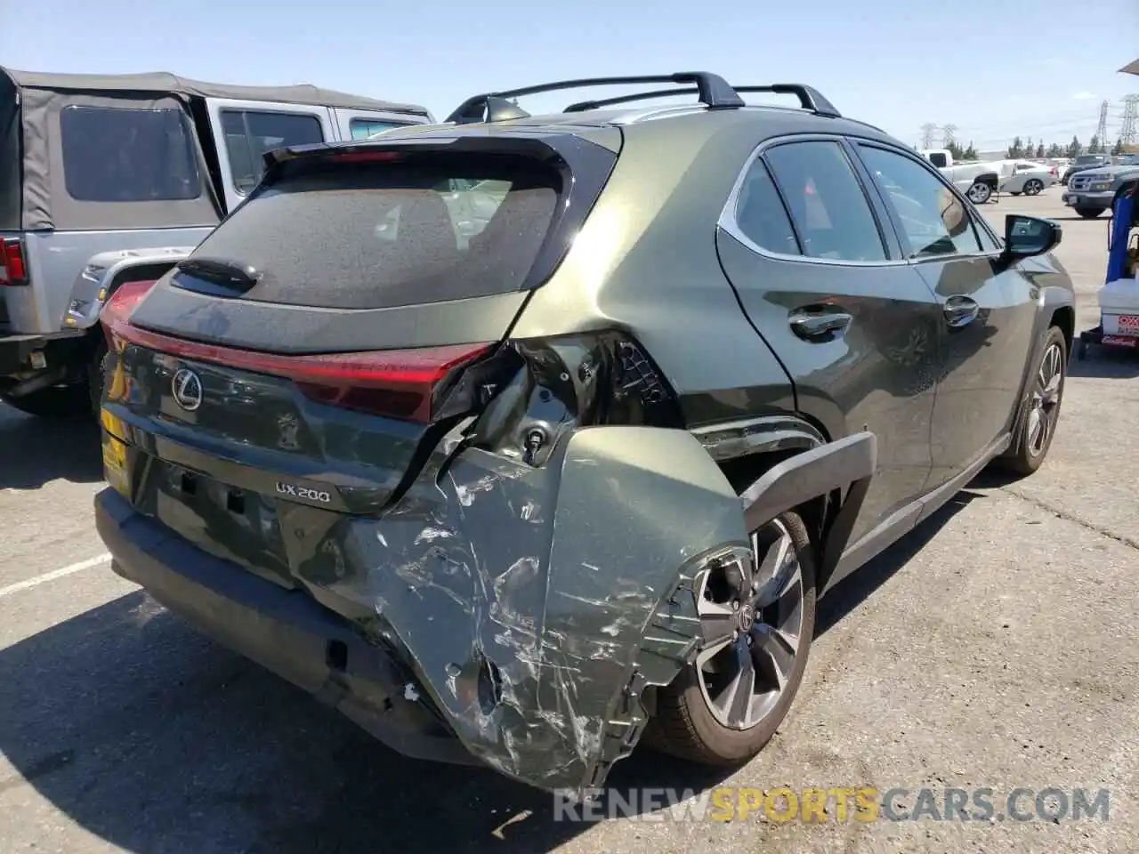 4 Photograph of a damaged car JTHX3JBH7N2050354 LEXUS UX 200 BAS 2022