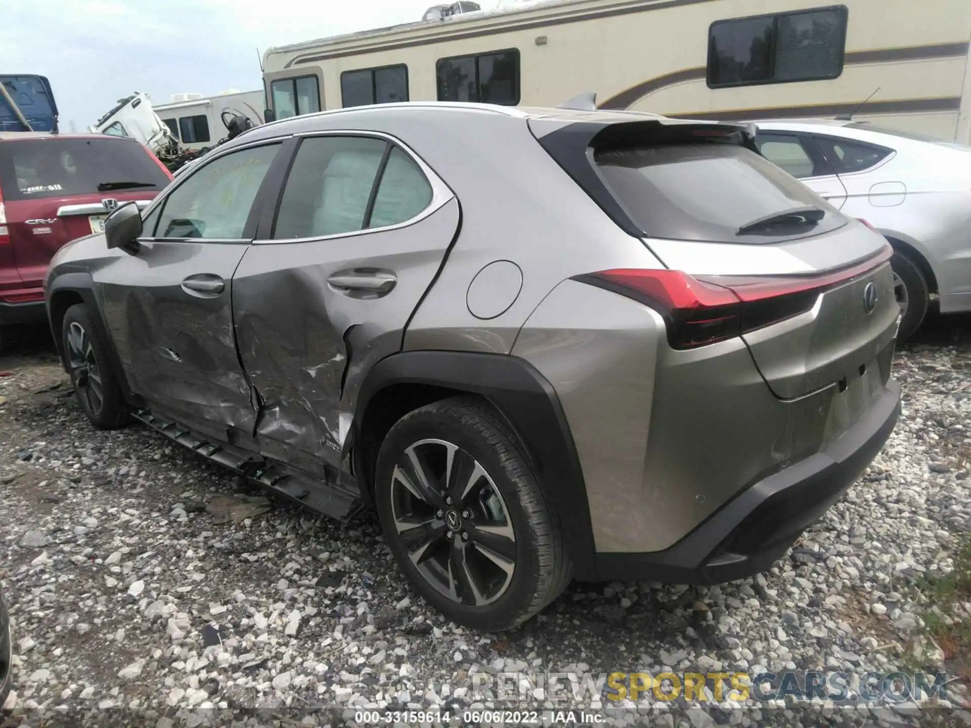 3 Фотография поврежденного автомобиля JTHU9JBH0K2014146 LEXUS UX 2019