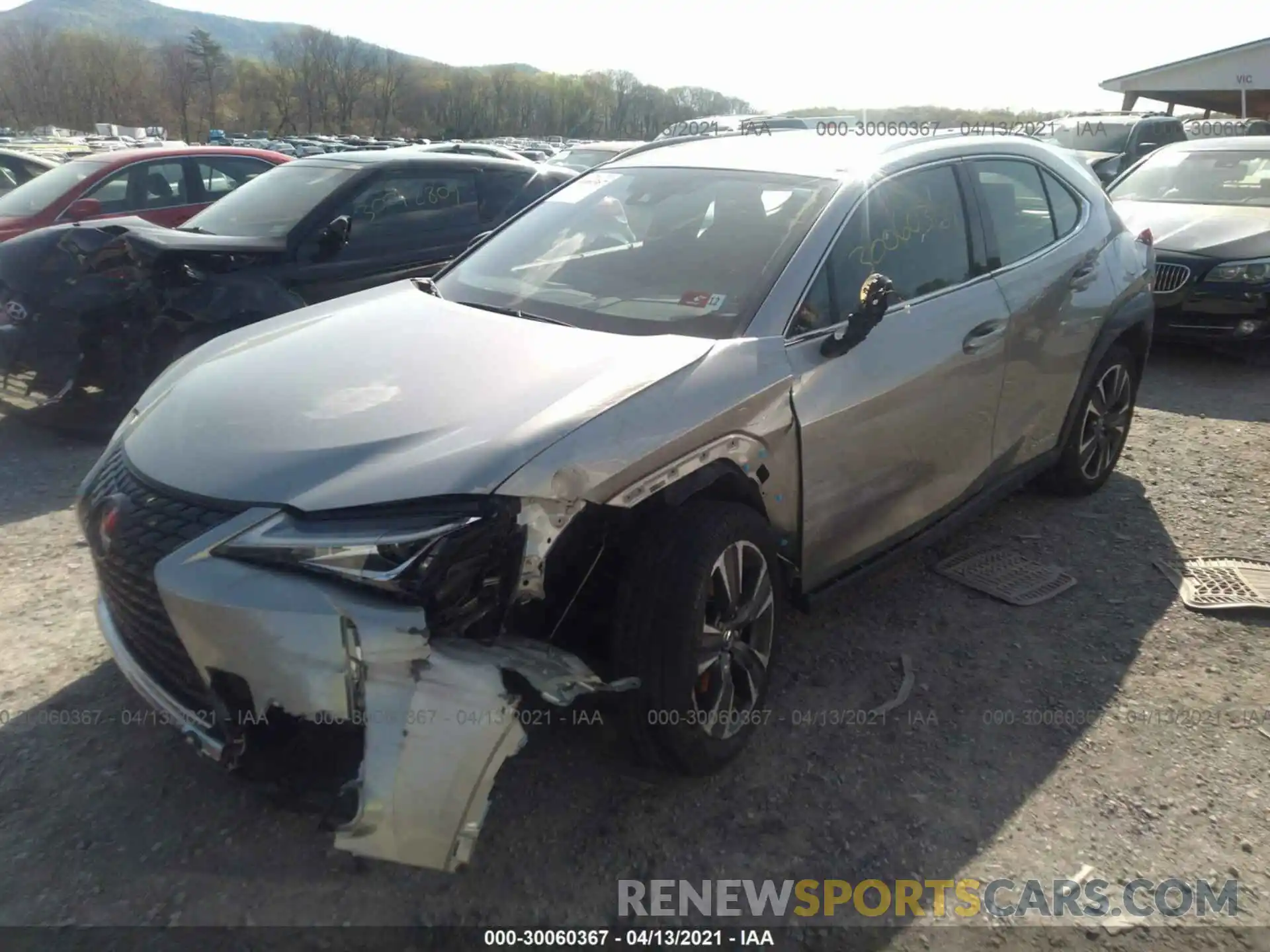 2 Photograph of a damaged car JTHU9JBH1K2015497 LEXUS UX 2019