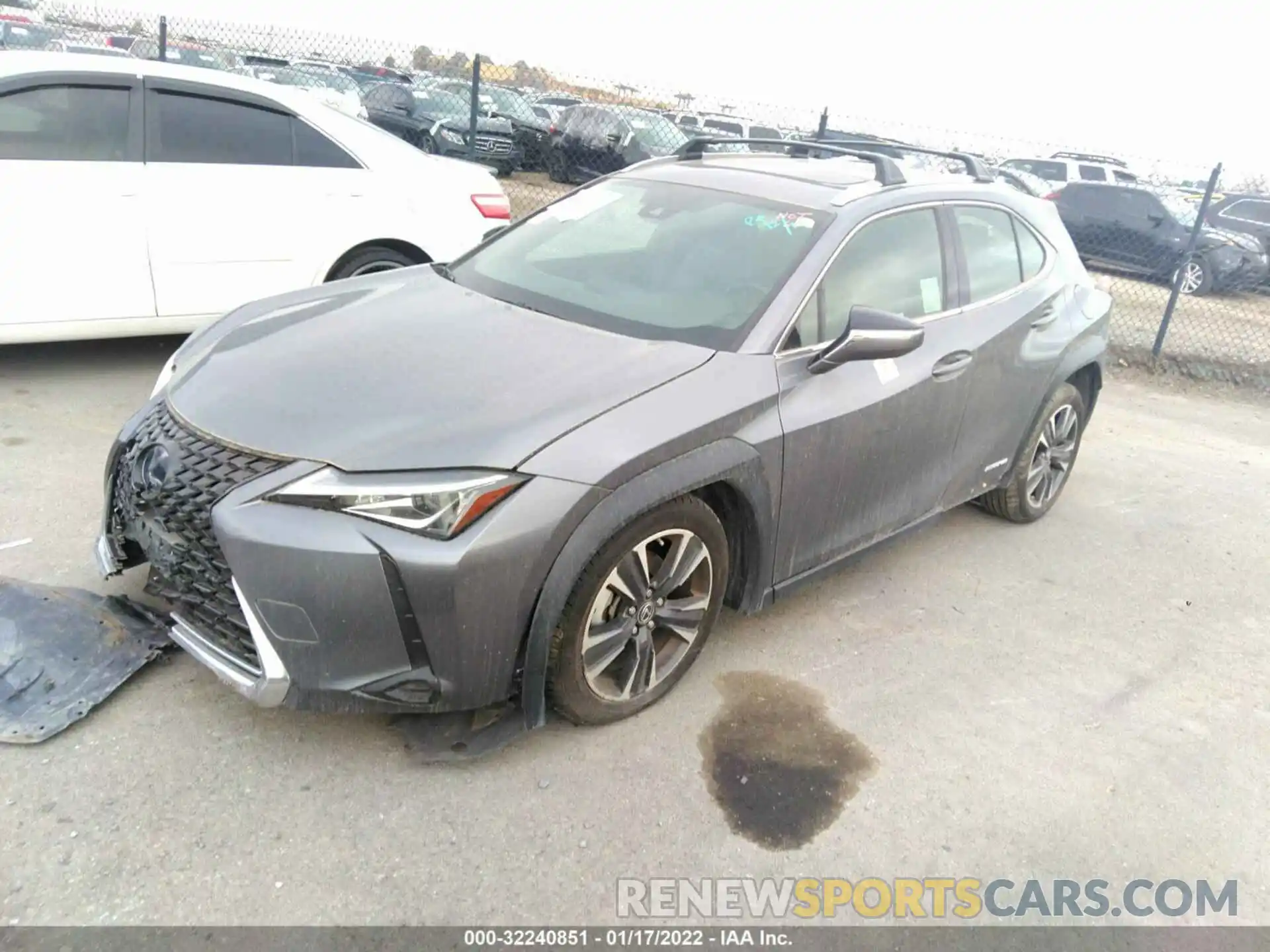 2 Фотография поврежденного автомобиля JTHU9JBH2K2018456 LEXUS UX 2019