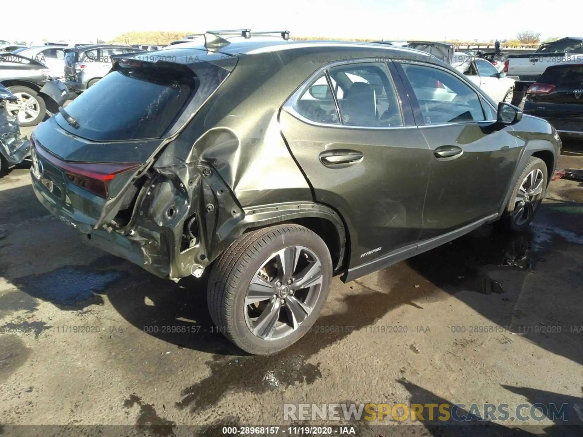 4 Фотография поврежденного автомобиля JTHU9JBH3K2003920 LEXUS UX 2019