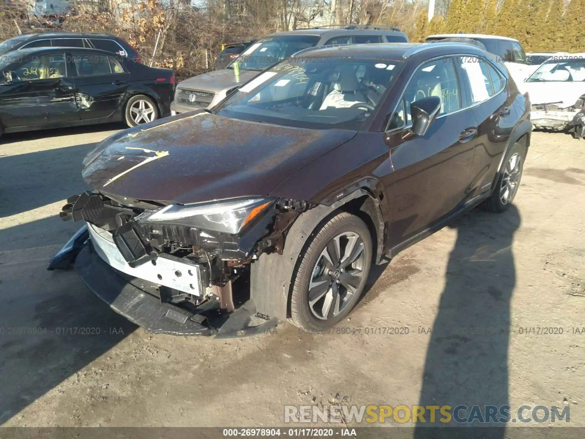 2 Photograph of a damaged car JTHU9JBH3K2009006 LEXUS UX 2019