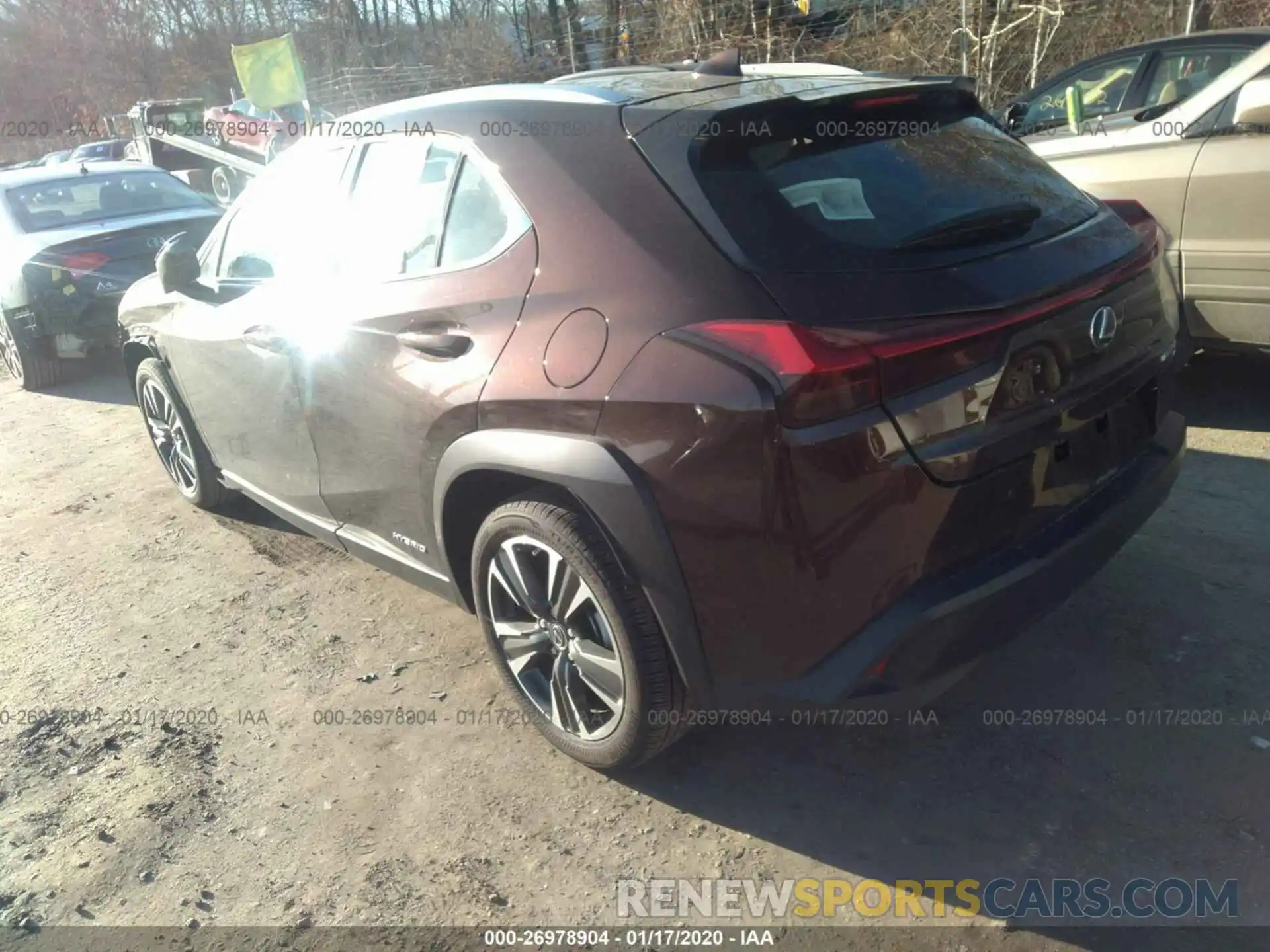 3 Фотография поврежденного автомобиля JTHU9JBH3K2009006 LEXUS UX 2019