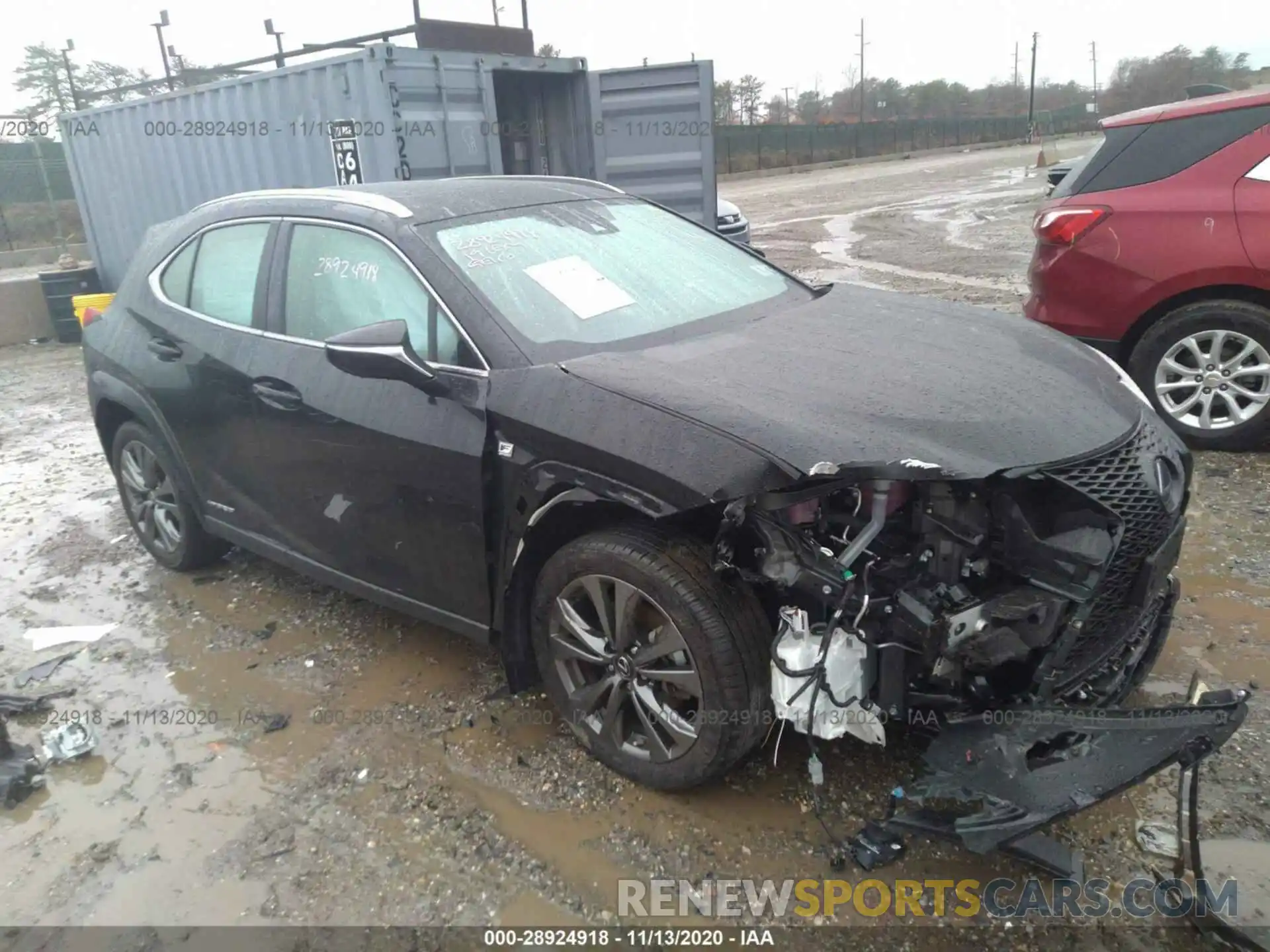 1 Photograph of a damaged car JTHU9JBH3K2010334 LEXUS UX 2019