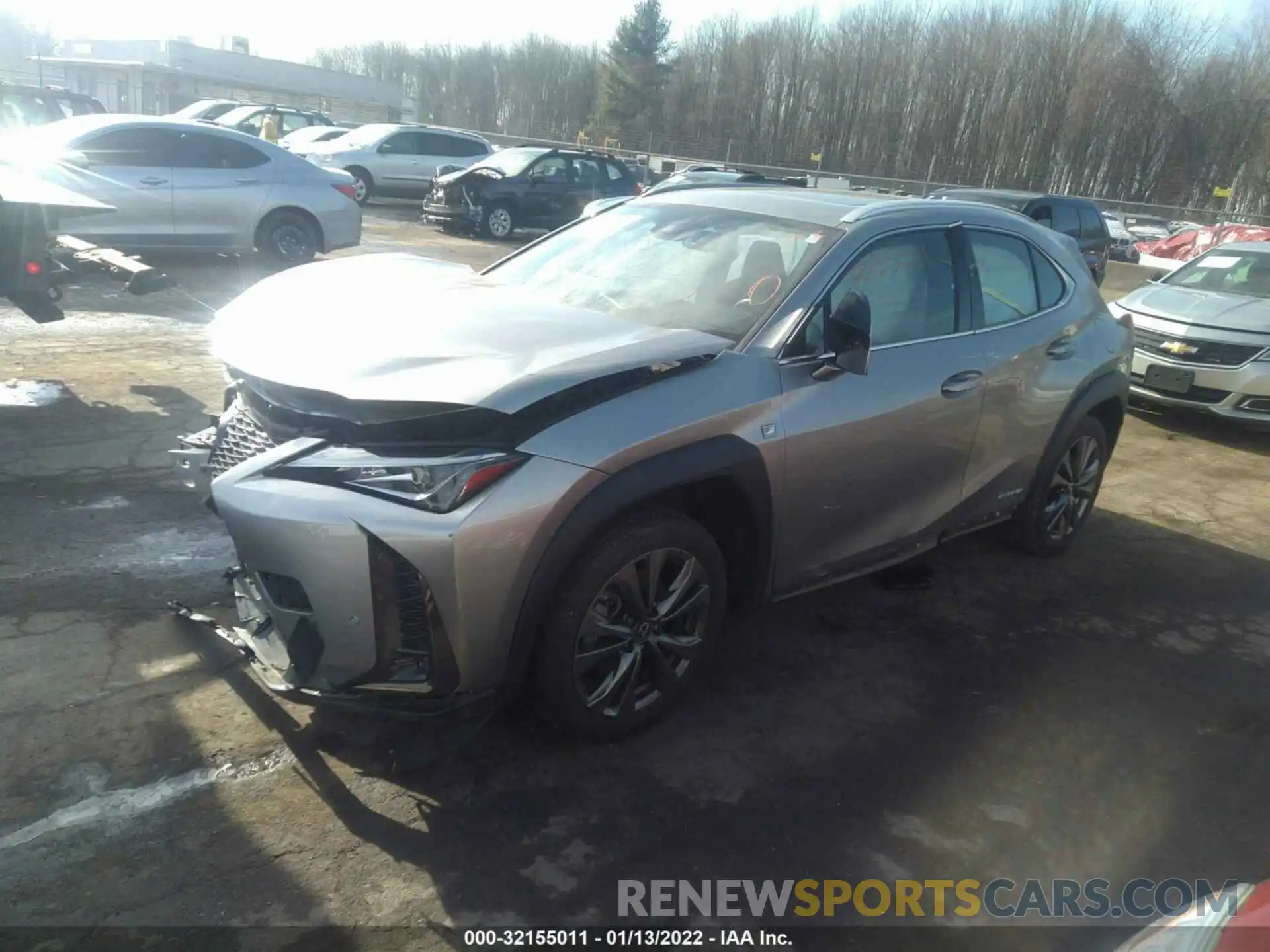 2 Фотография поврежденного автомобиля JTHU9JBH3K2019017 LEXUS UX 2019