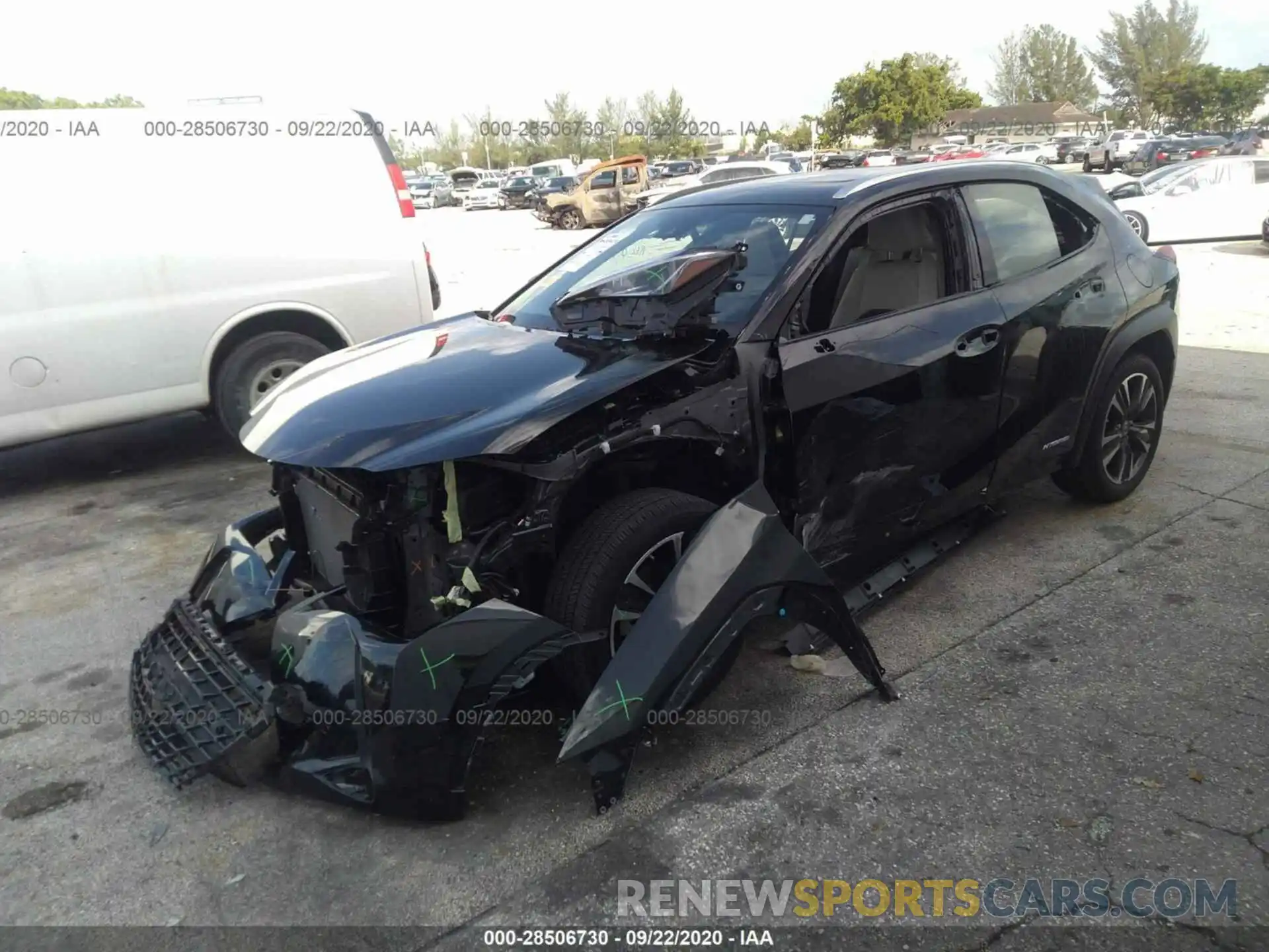 2 Фотография поврежденного автомобиля JTHU9JBH4K2006454 LEXUS UX 2019