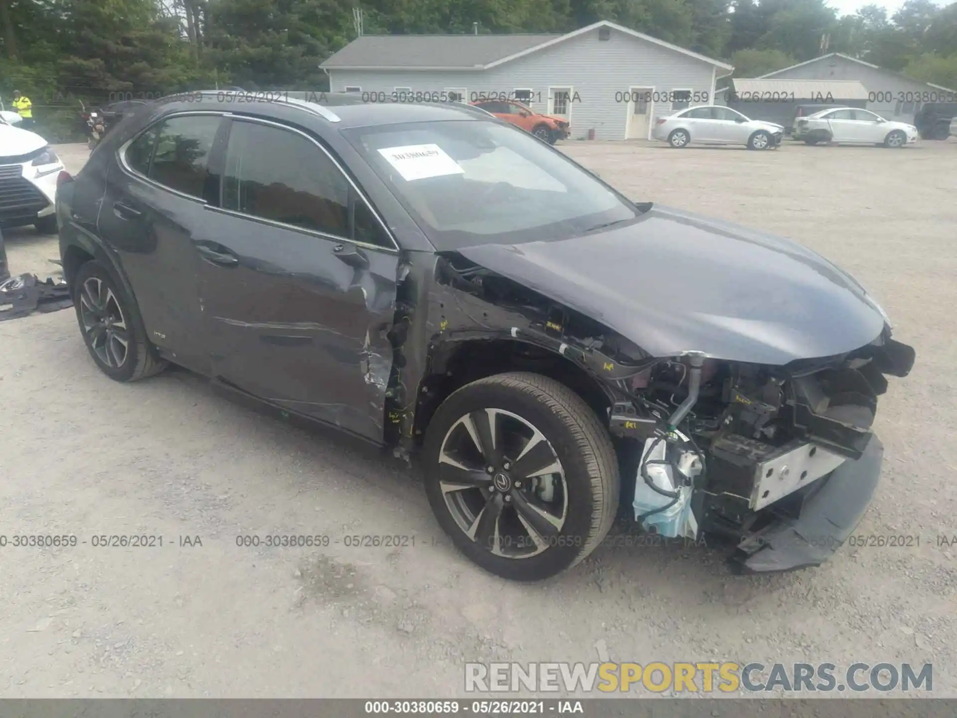 1 Photograph of a damaged car JTHU9JBH4K2013694 LEXUS UX 2019