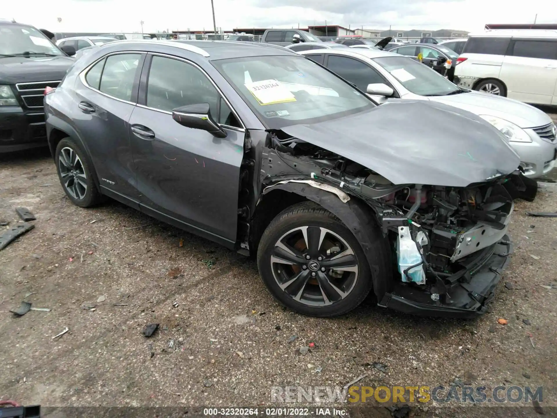 1 Photograph of a damaged car JTHU9JBH6K2012403 LEXUS UX 2019