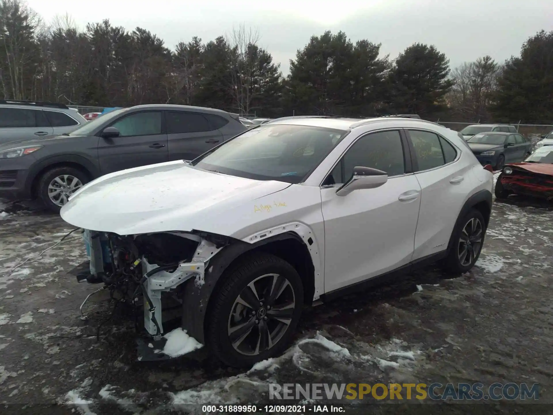 2 Photograph of a damaged car JTHU9JBH6K2016533 LEXUS UX 2019