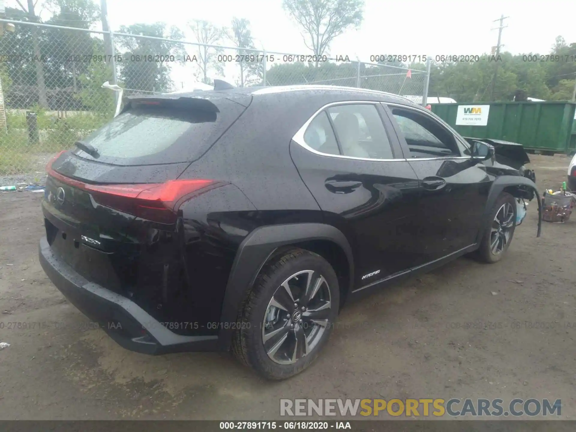 4 Фотография поврежденного автомобиля JTHU9JBH6K2017990 LEXUS UX 2019