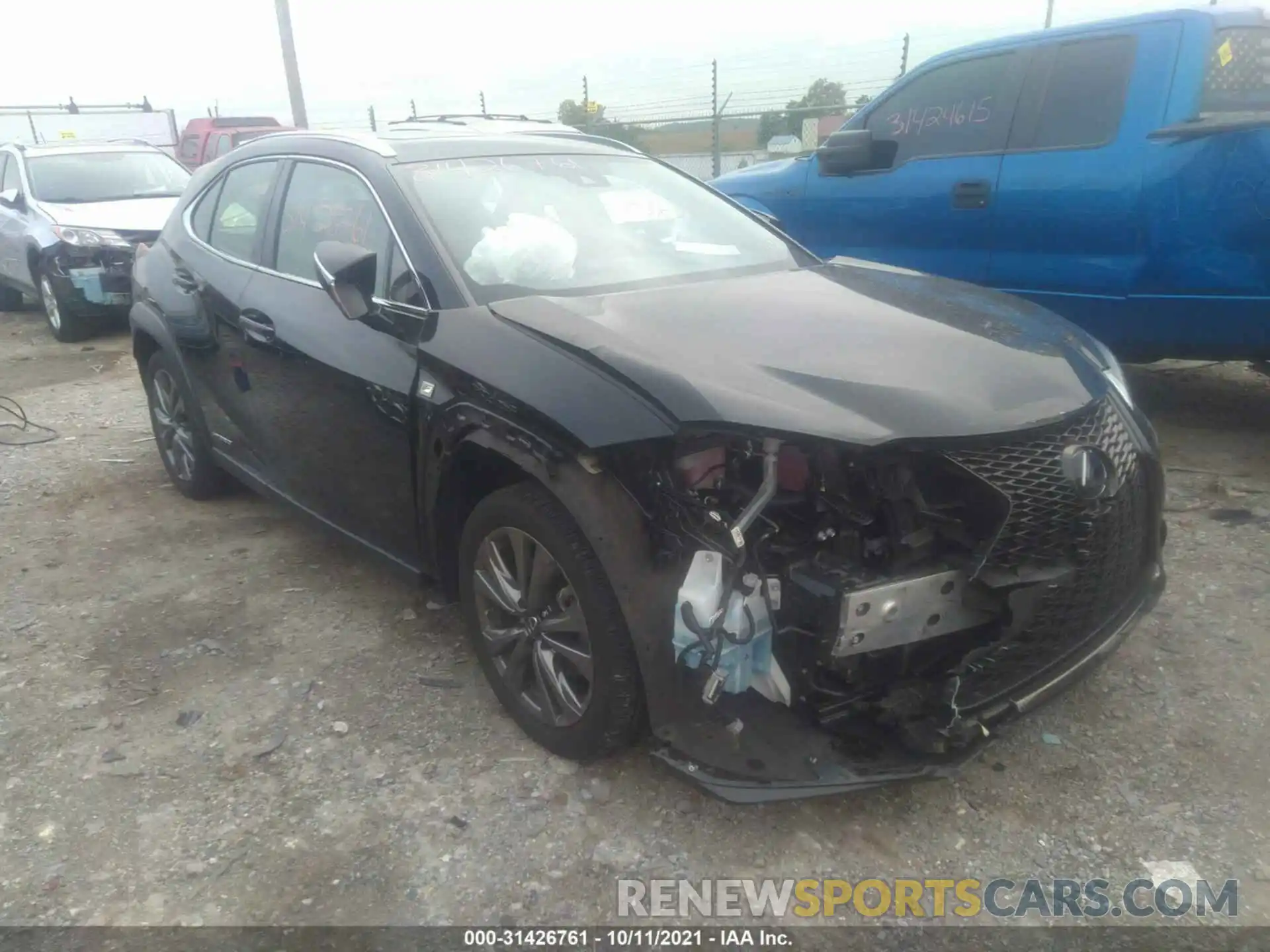 1 Photograph of a damaged car JTHU9JBH6K2018072 LEXUS UX 2019