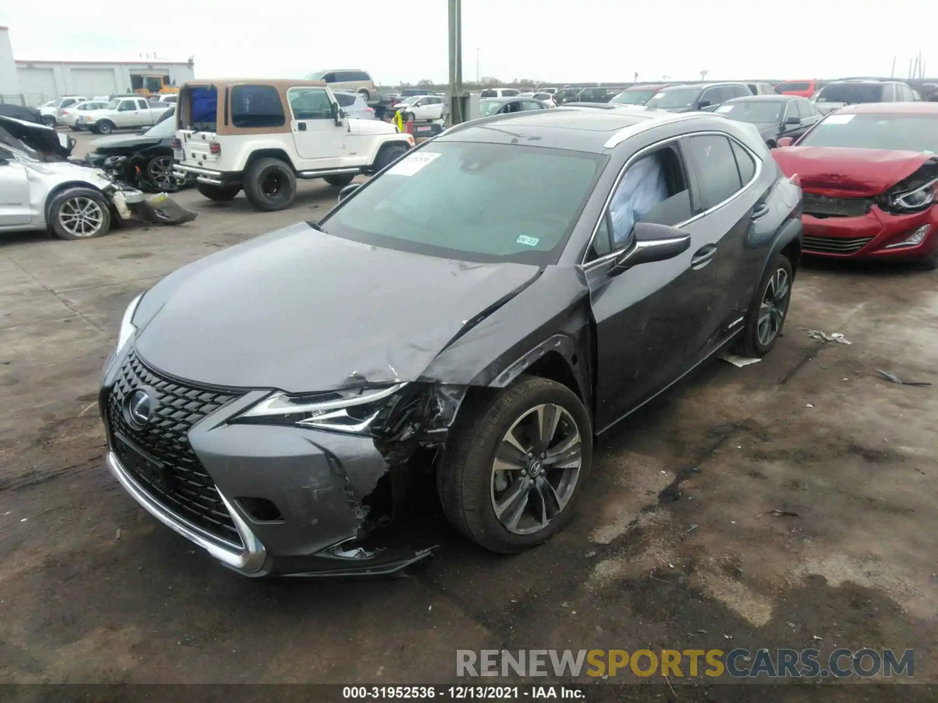 2 Фотография поврежденного автомобиля JTHU9JBH7K2009560 LEXUS UX 2019