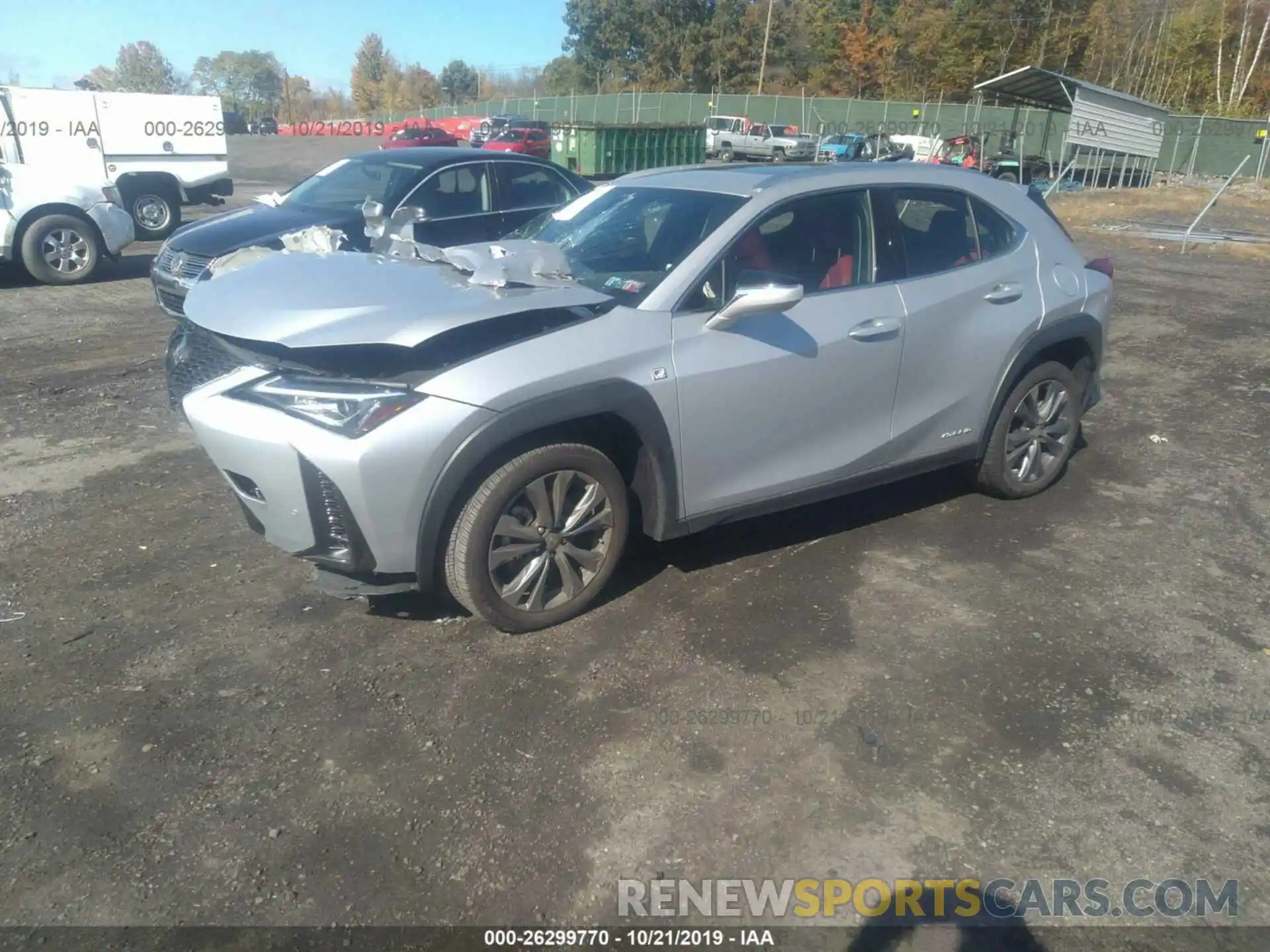 2 Фотография поврежденного автомобиля JTHU9JBH9K2002996 LEXUS UX 2019