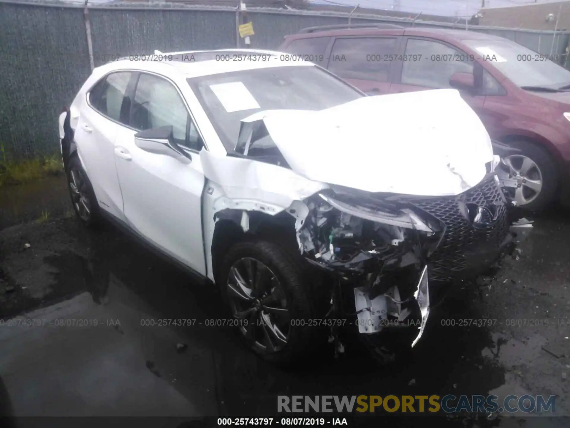 1 Photograph of a damaged car JTHU9JBH9K2005493 LEXUS UX 2019