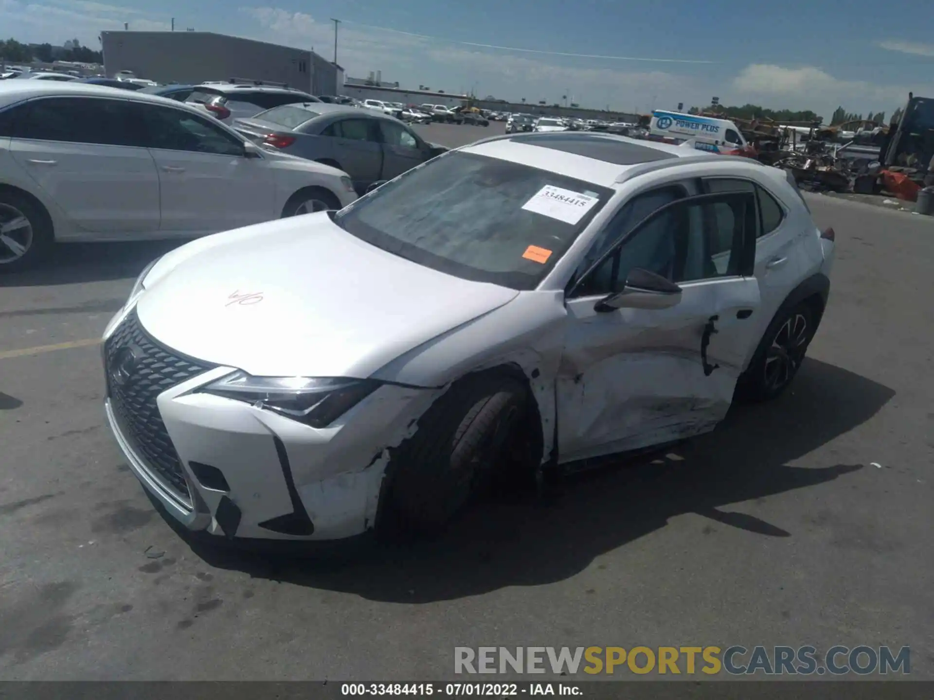 2 Photograph of a damaged car JTHU9JBH9K2010564 LEXUS UX 2019