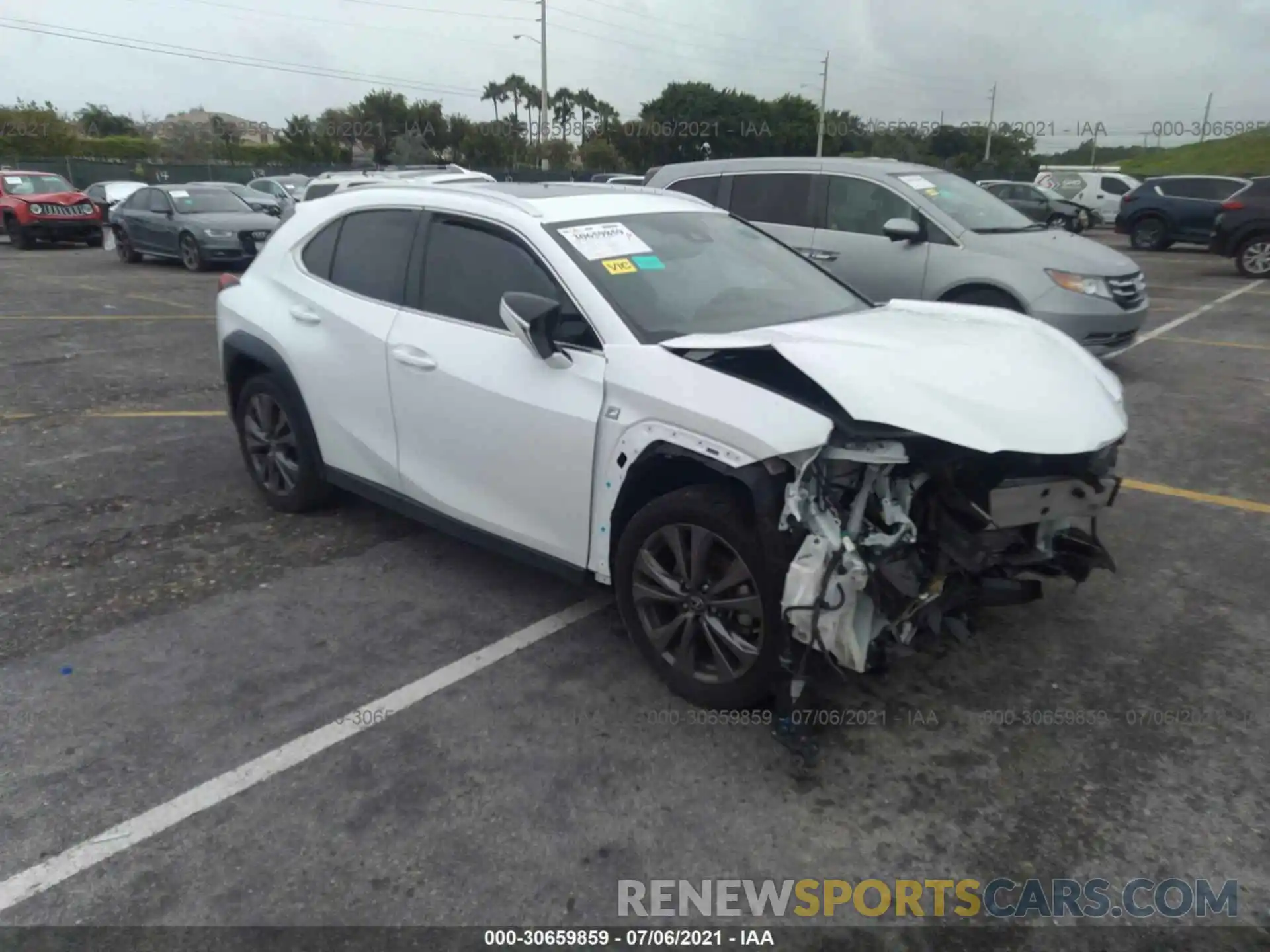 1 Photograph of a damaged car JTHY3JBH0K2002467 LEXUS UX 2019