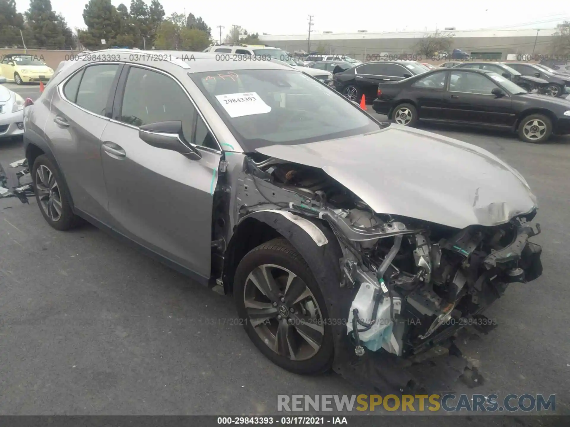 1 Photograph of a damaged car JTHY3JBH0K2014361 LEXUS UX 2019