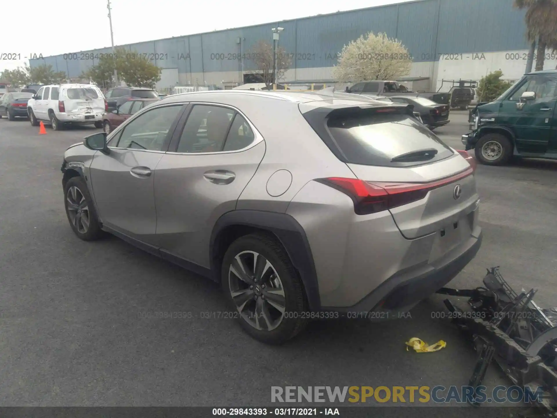 3 Photograph of a damaged car JTHY3JBH0K2014361 LEXUS UX 2019