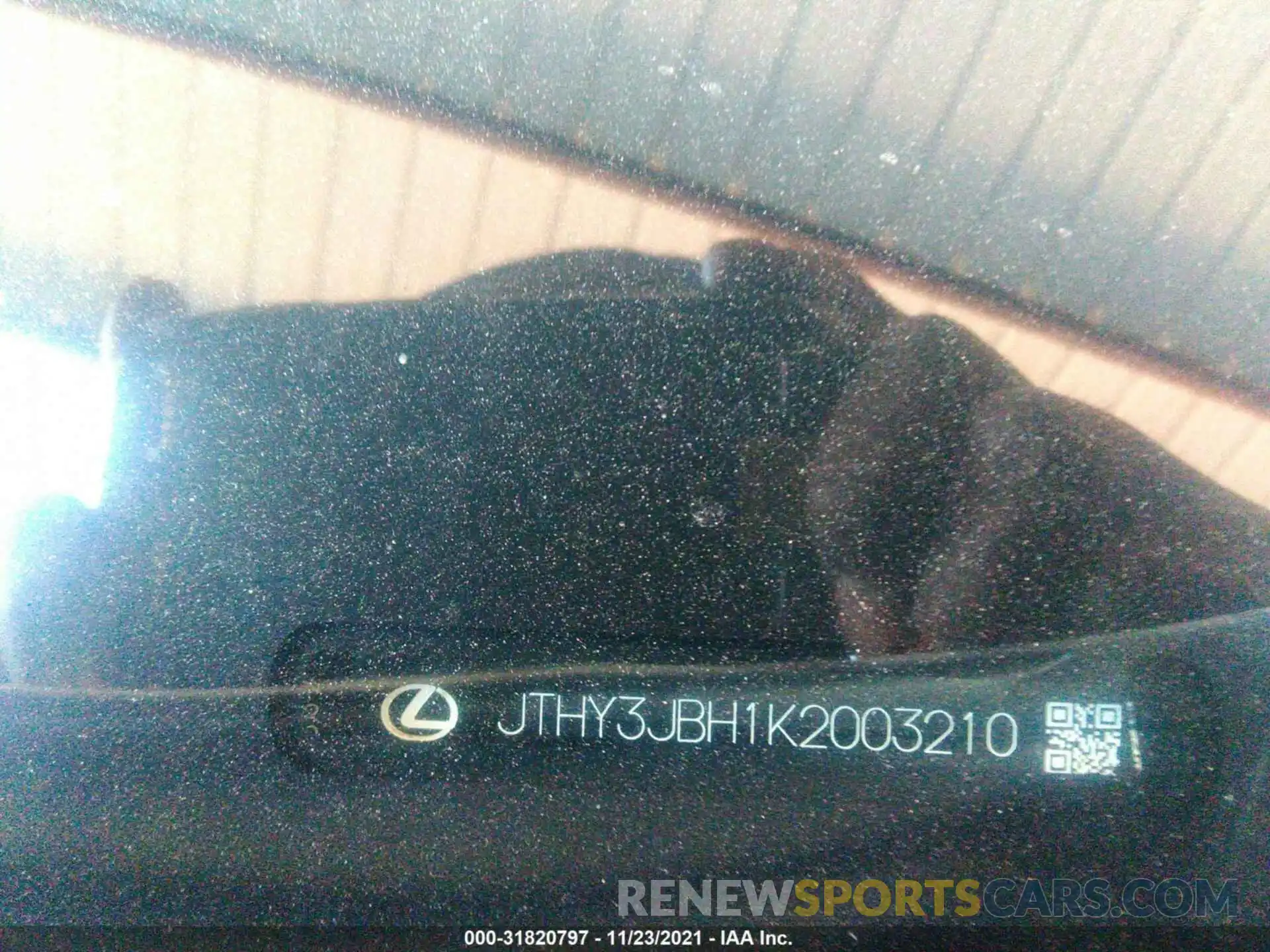 9 Photograph of a damaged car JTHY3JBH1K2003210 LEXUS UX 2019