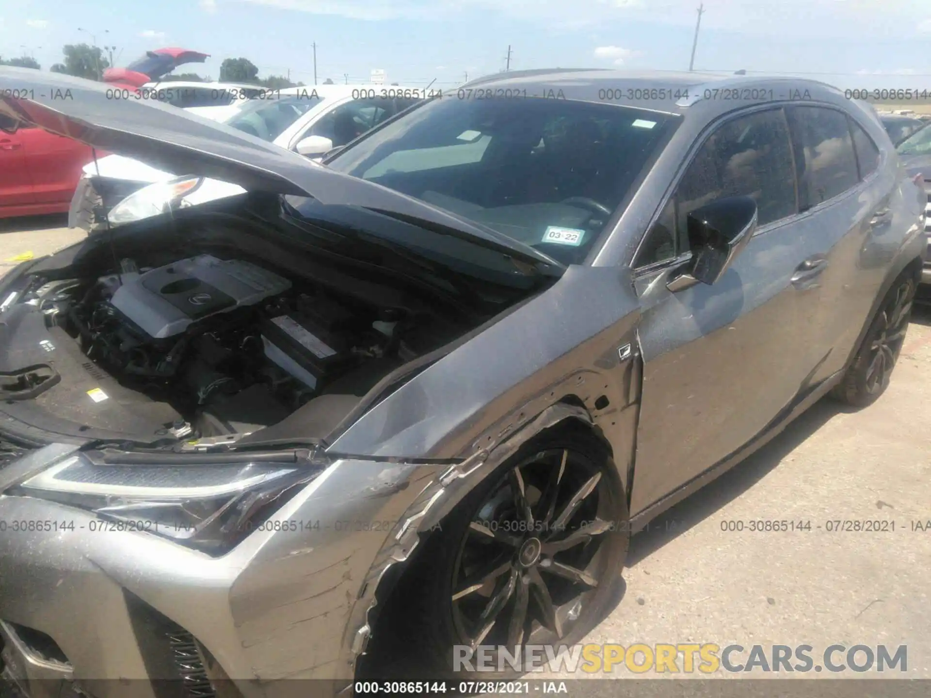 2 Photograph of a damaged car JTHY3JBH1K2003711 LEXUS UX 2019