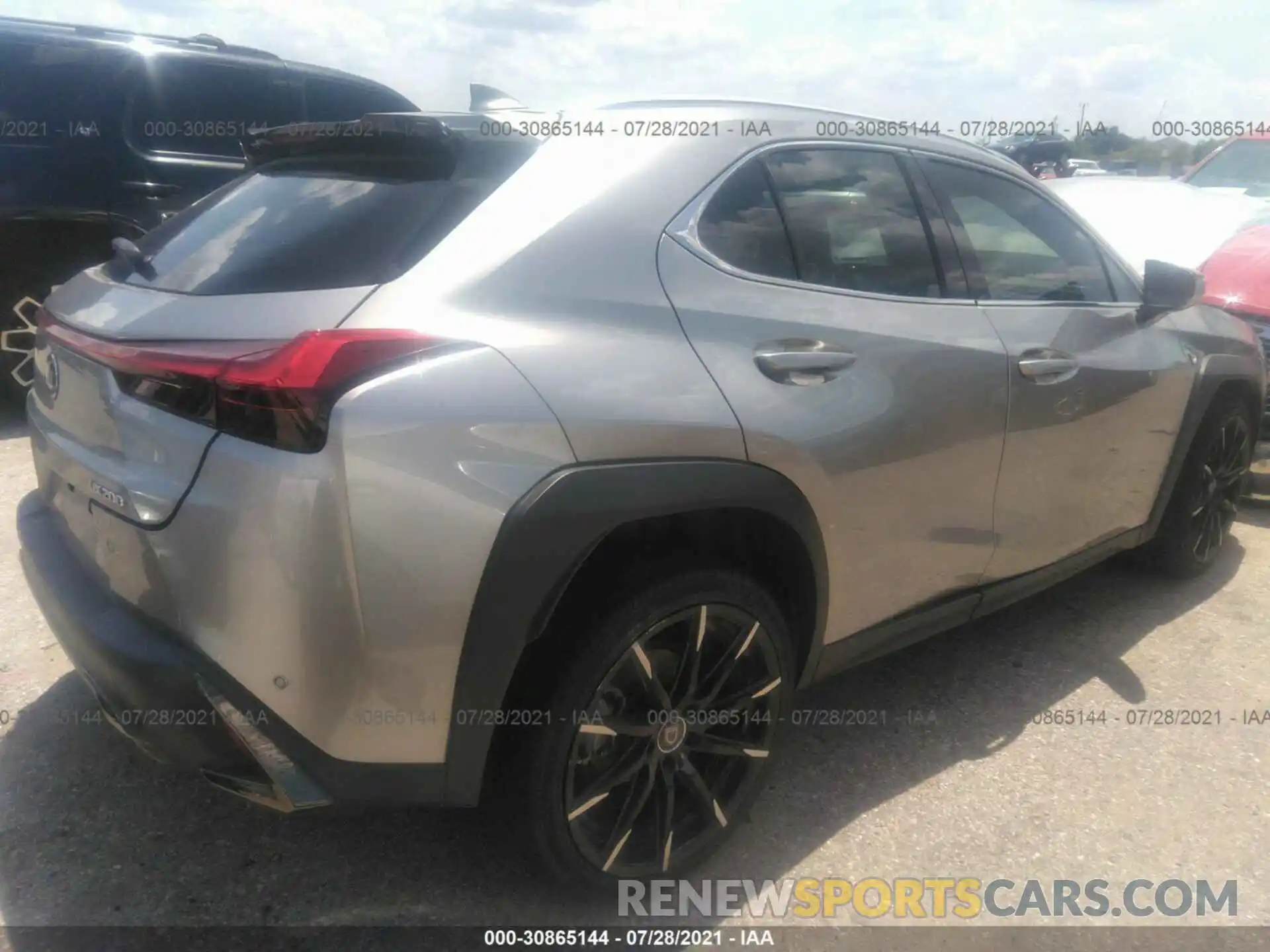 4 Фотография поврежденного автомобиля JTHY3JBH1K2003711 LEXUS UX 2019