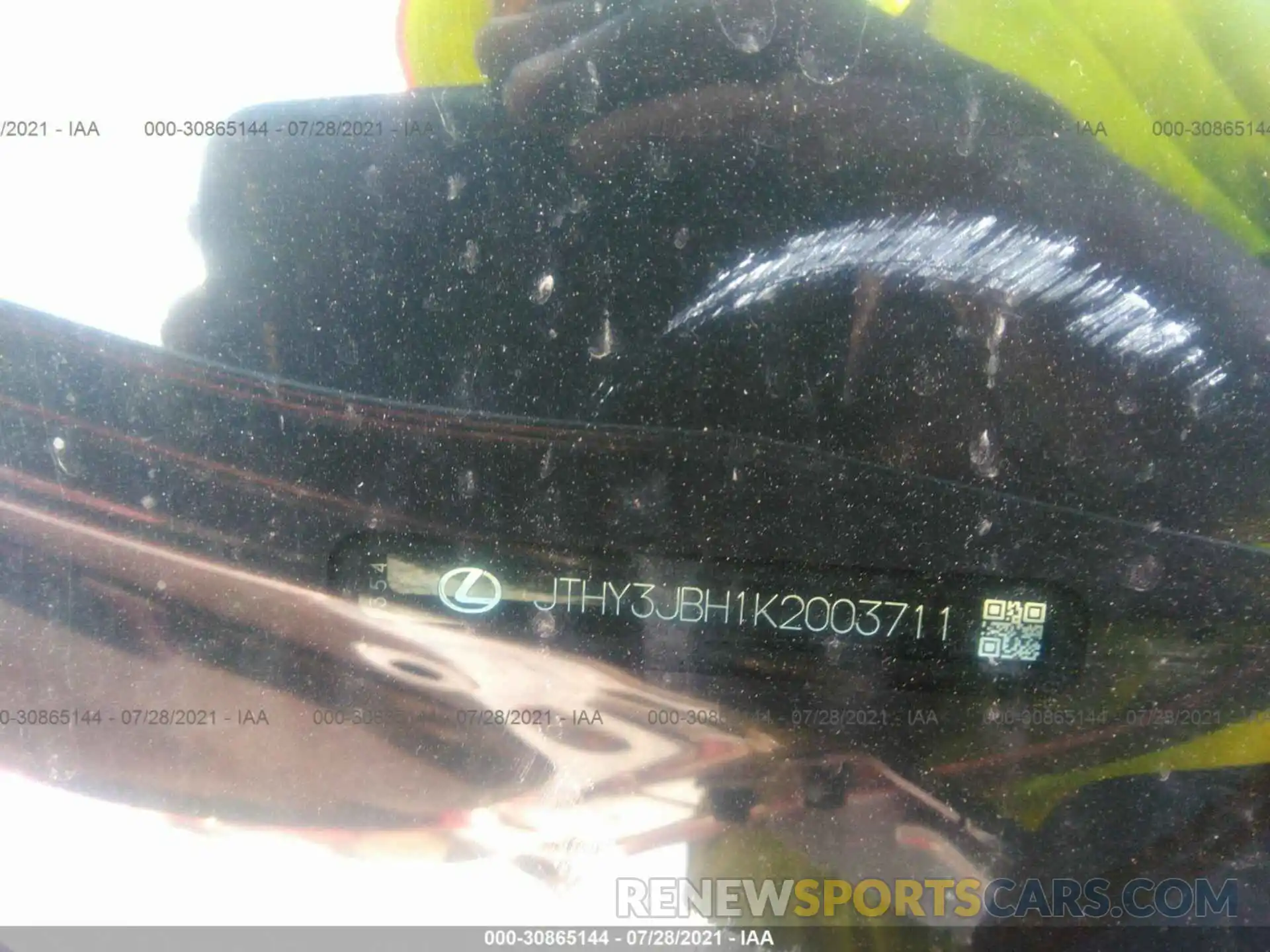 9 Photograph of a damaged car JTHY3JBH1K2003711 LEXUS UX 2019