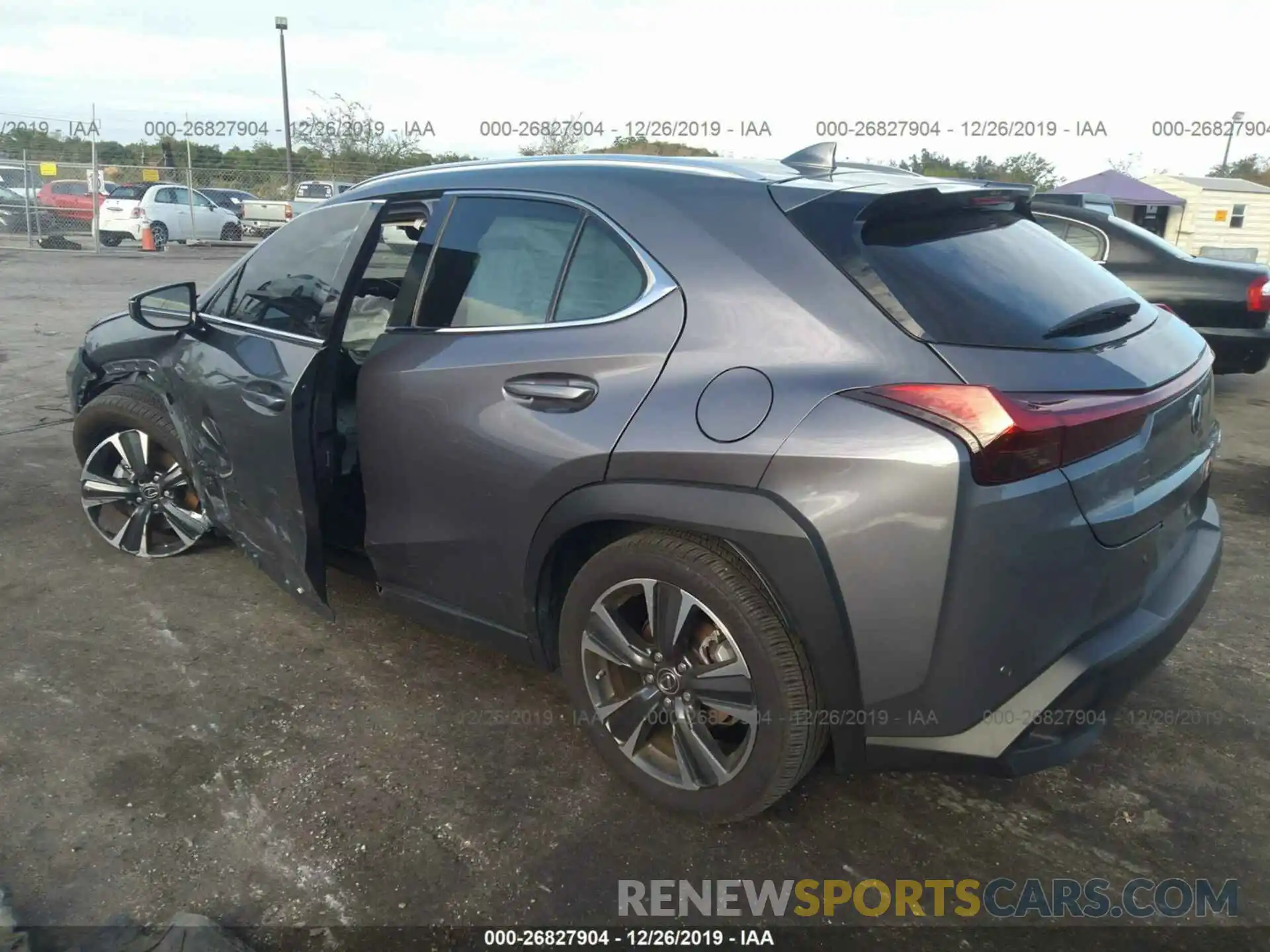 3 Фотография поврежденного автомобиля JTHY3JBH2K2004723 LEXUS UX 2019