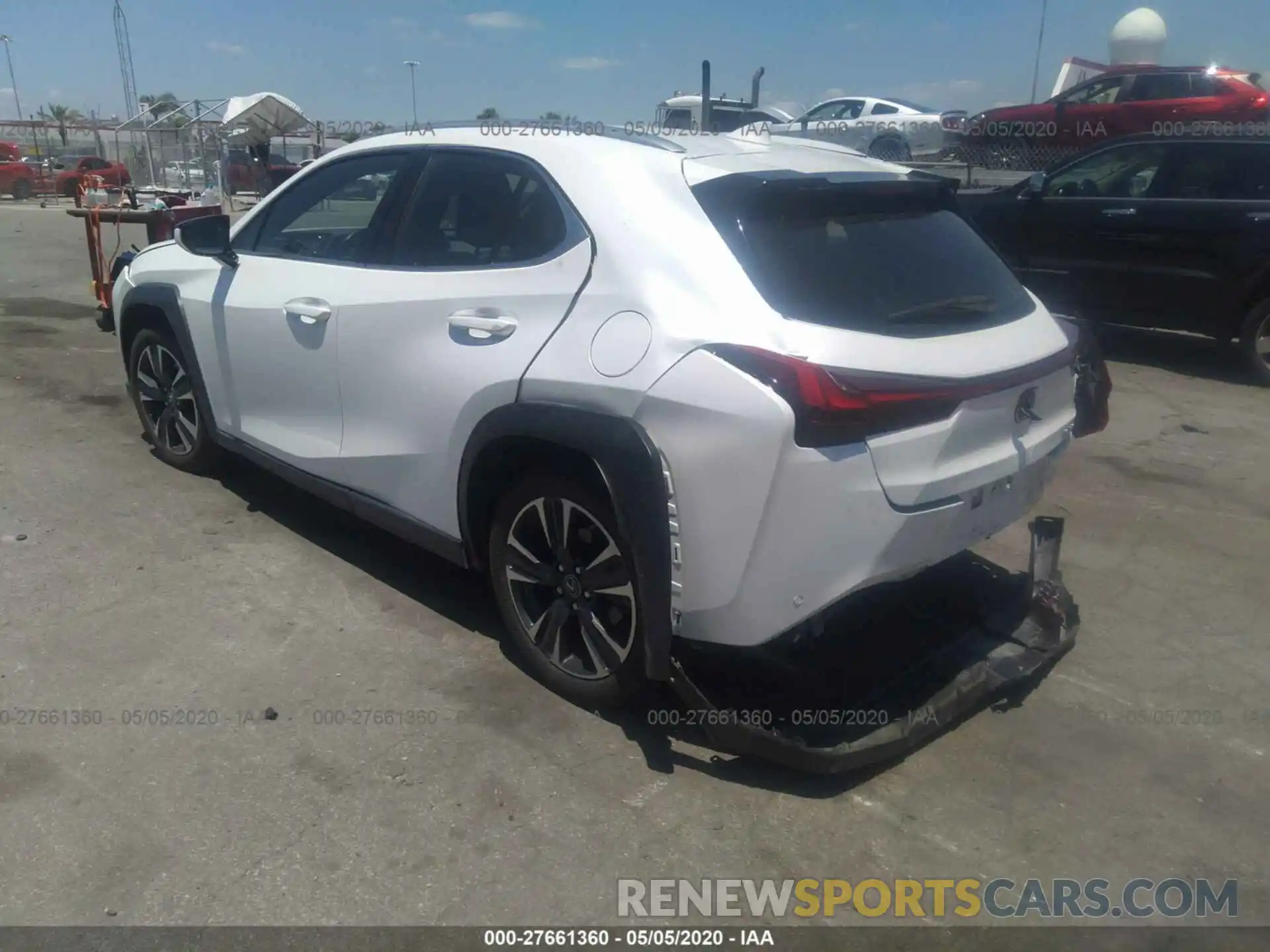 3 Фотография поврежденного автомобиля JTHY3JBH2K2007959 LEXUS UX 2019