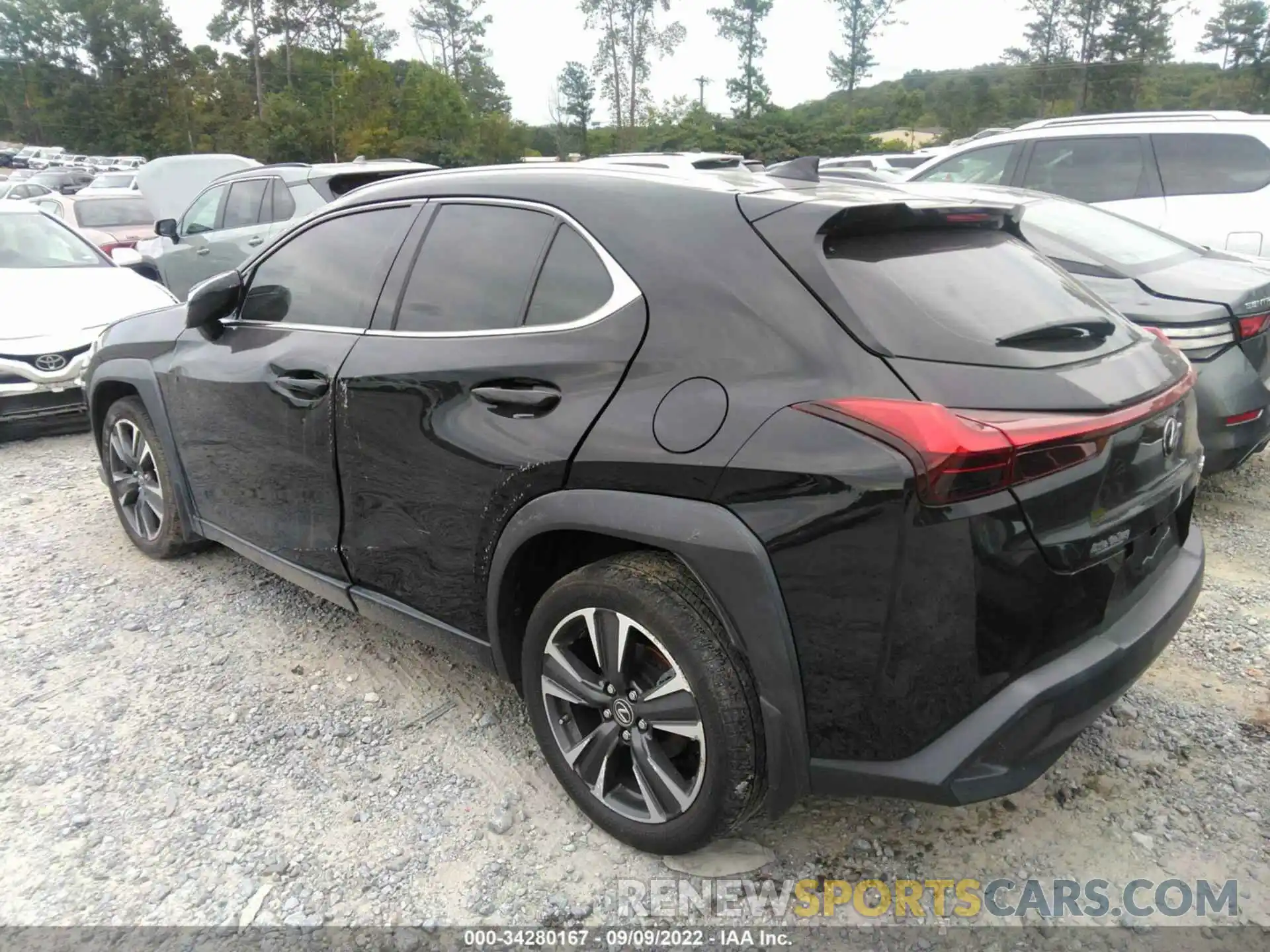 3 Фотография поврежденного автомобиля JTHY3JBH2K2015866 LEXUS UX 2019