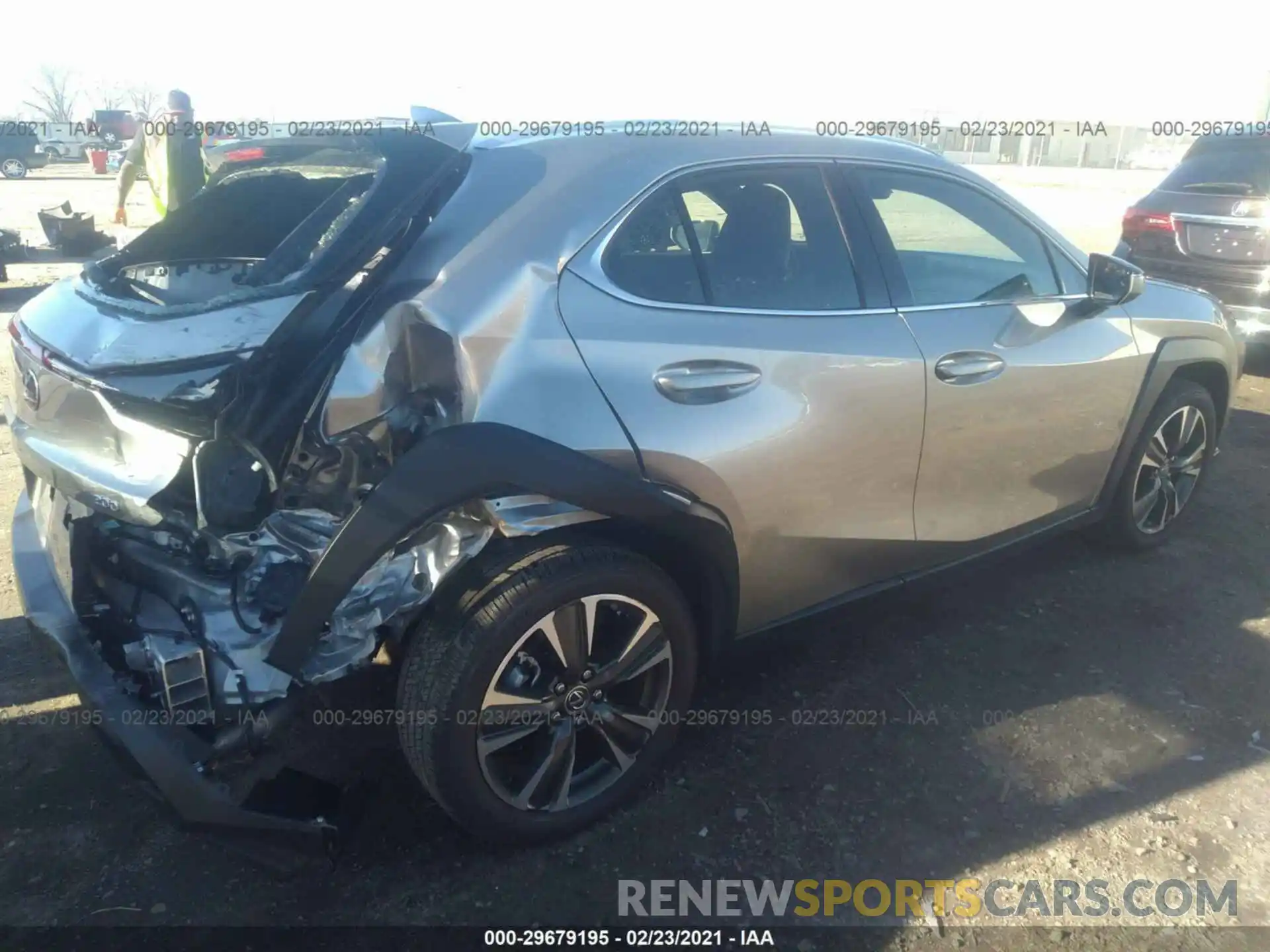 4 Фотография поврежденного автомобиля JTHY3JBH3K2012393 LEXUS UX 2019