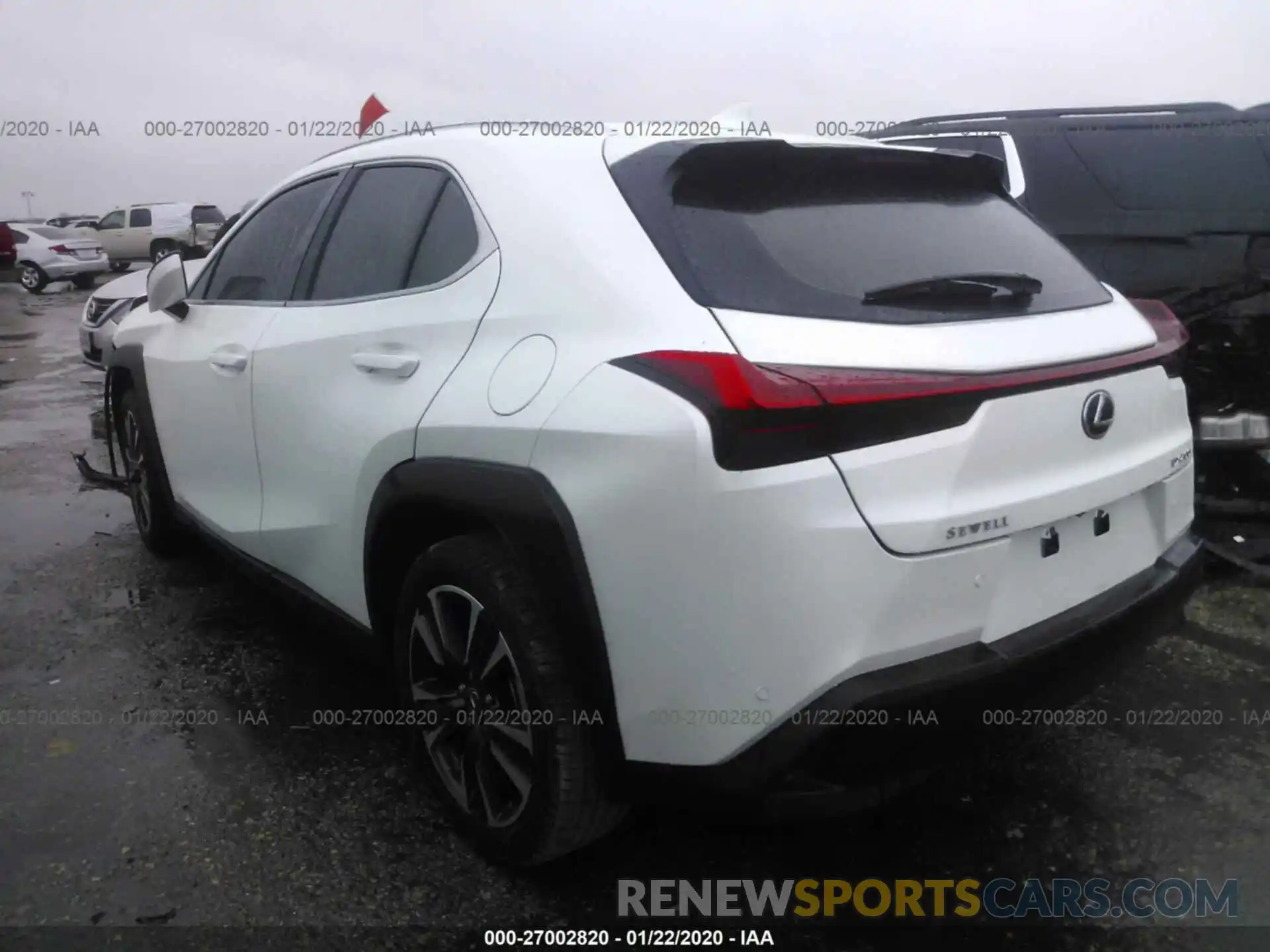 3 Фотография поврежденного автомобиля JTHY3JBH3K2018419 LEXUS UX 2019