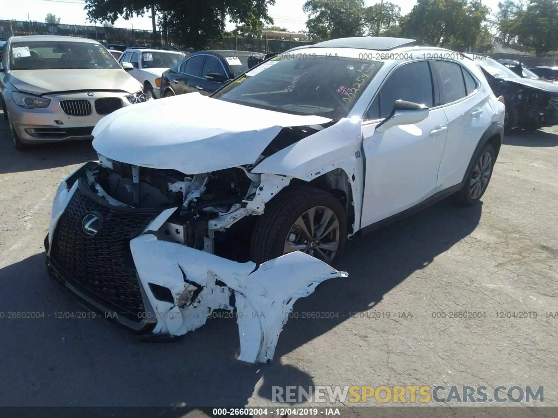 2 Photograph of a damaged car JTHY3JBH5K2002254 LEXUS UX 2019