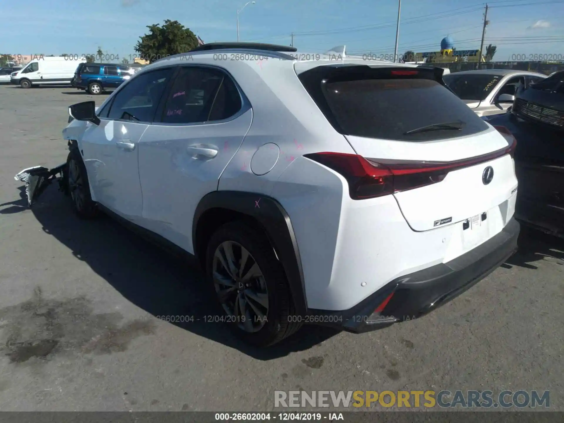 3 Photograph of a damaged car JTHY3JBH5K2002254 LEXUS UX 2019