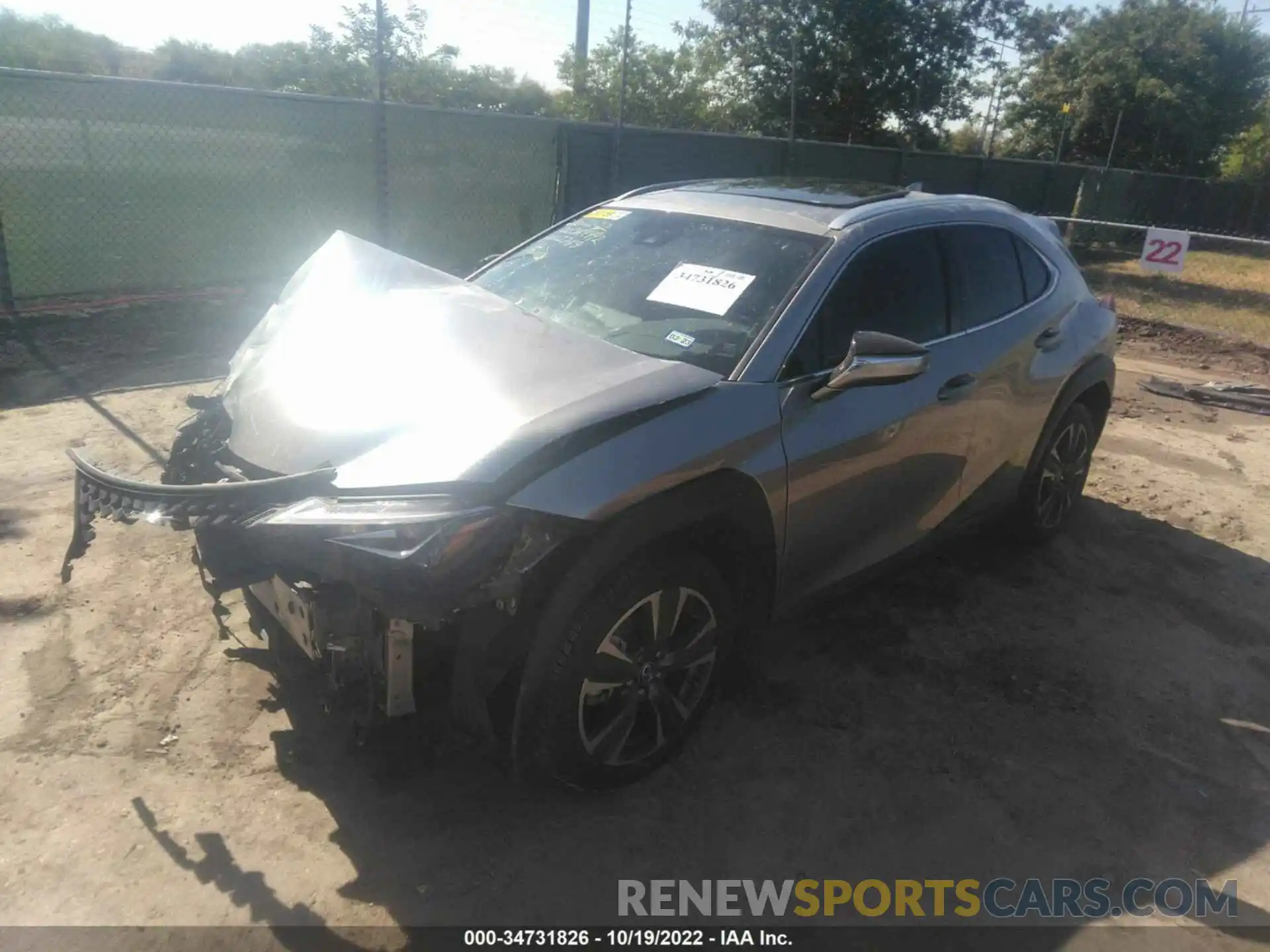 2 Photograph of a damaged car JTHY3JBH5K2002769 LEXUS UX 2019