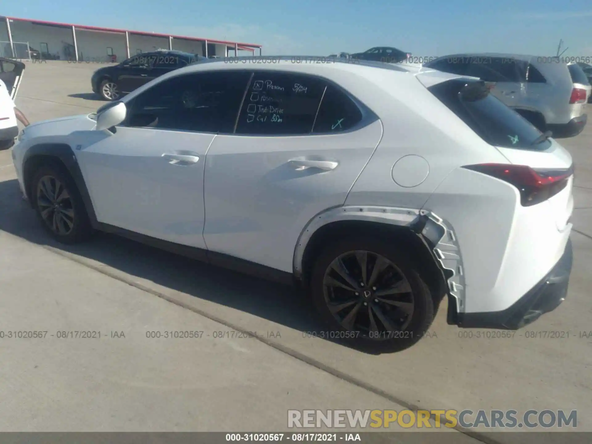 3 Photograph of a damaged car JTHY3JBH5K2006059 LEXUS UX 2019