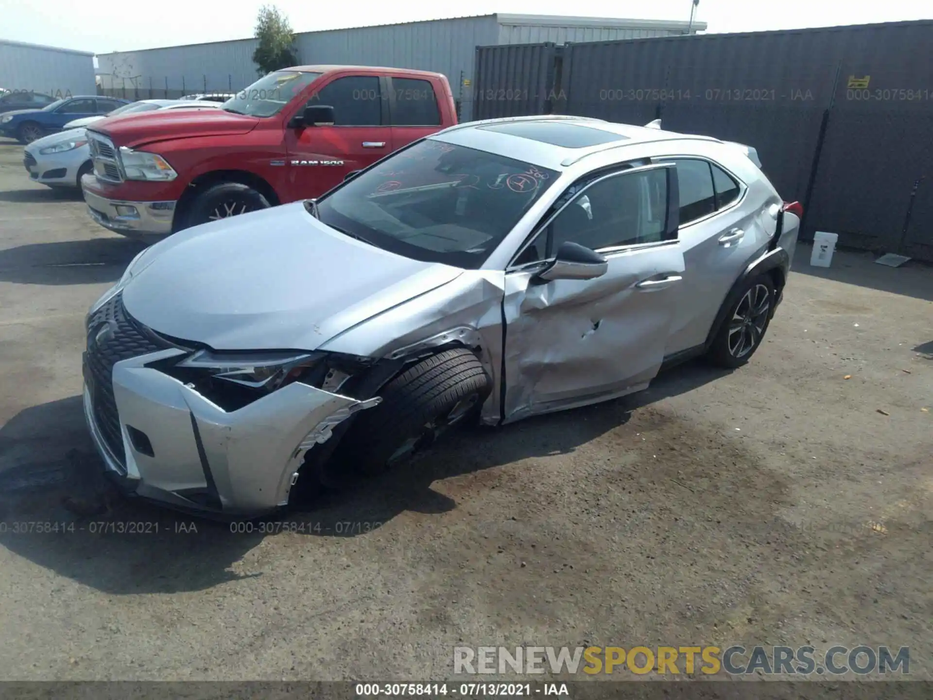 2 Photograph of a damaged car JTHY3JBH5K2017269 LEXUS UX 2019