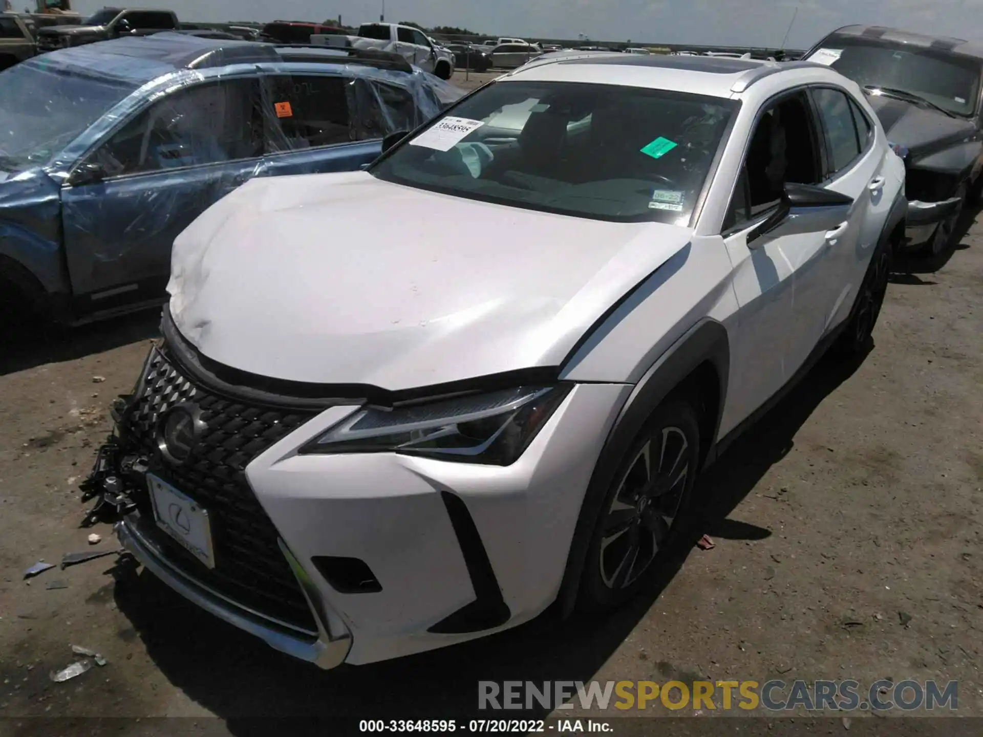 2 Photograph of a damaged car JTHY3JBH6K2001209 LEXUS UX 2019