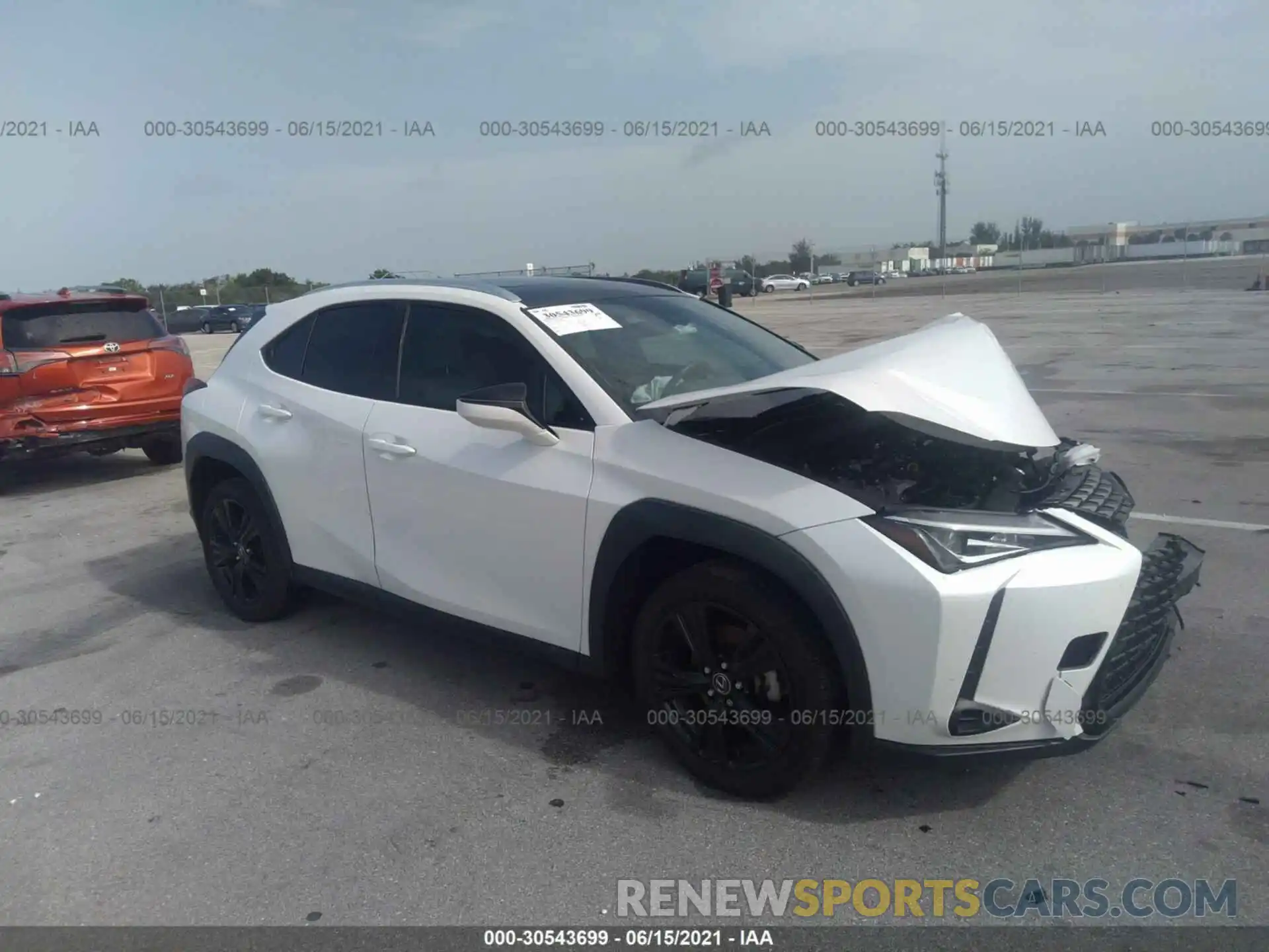 1 Фотография поврежденного автомобиля JTHY3JBH6K2007365 LEXUS UX 2019