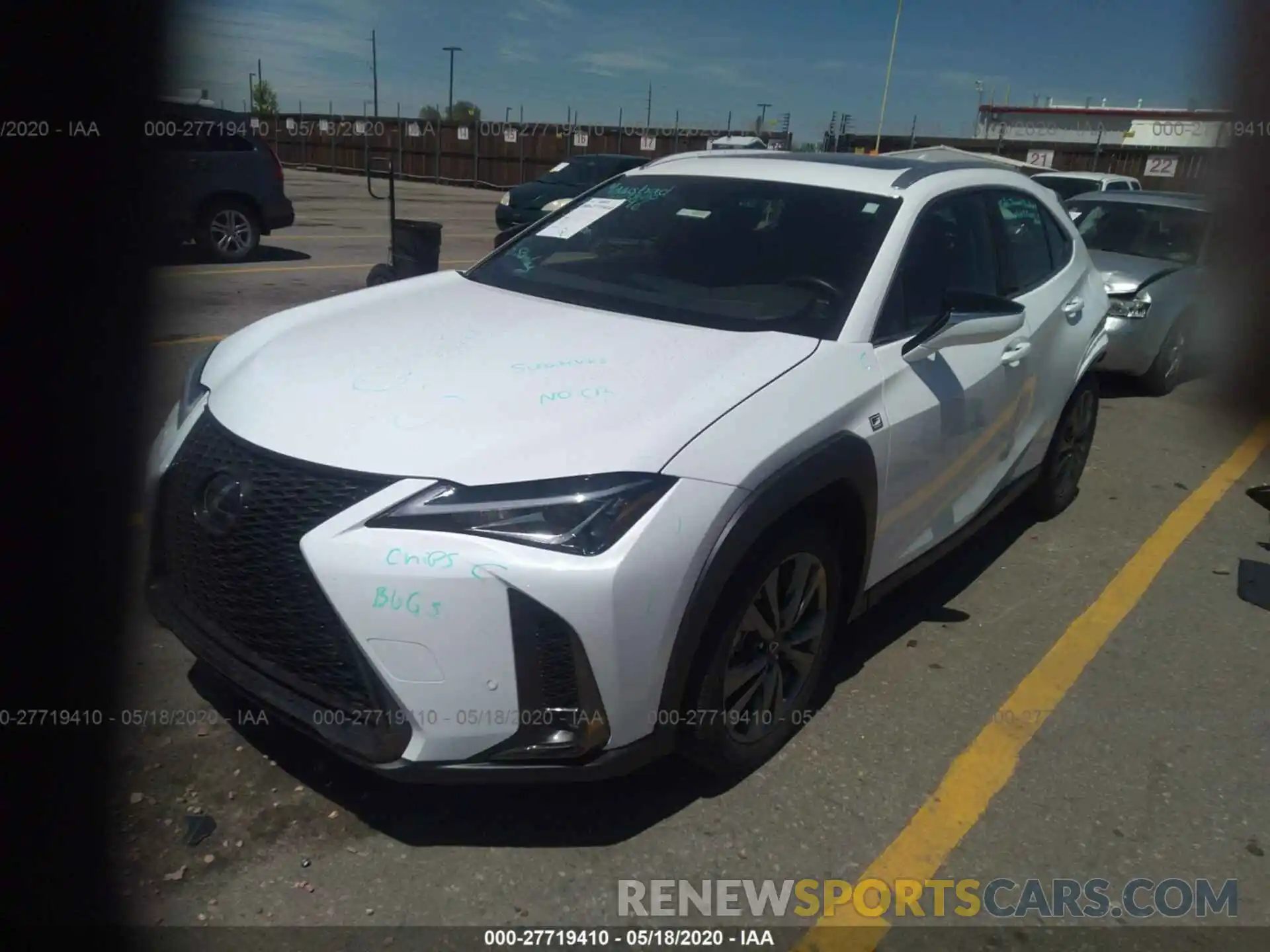 2 Photograph of a damaged car JTHY3JBH6K2013912 LEXUS UX 2019