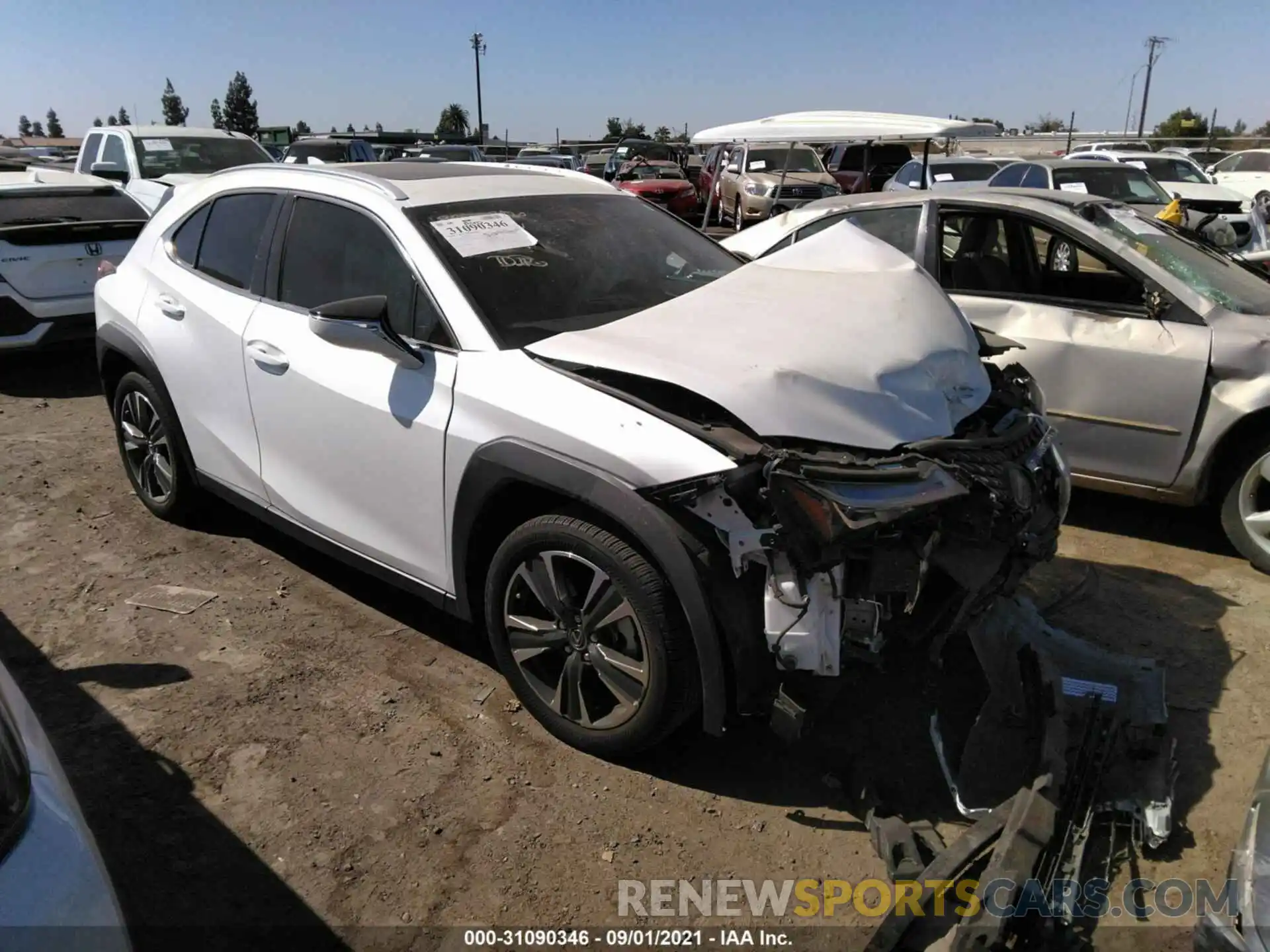 1 Photograph of a damaged car JTHY3JBH6K2014249 LEXUS UX 2019